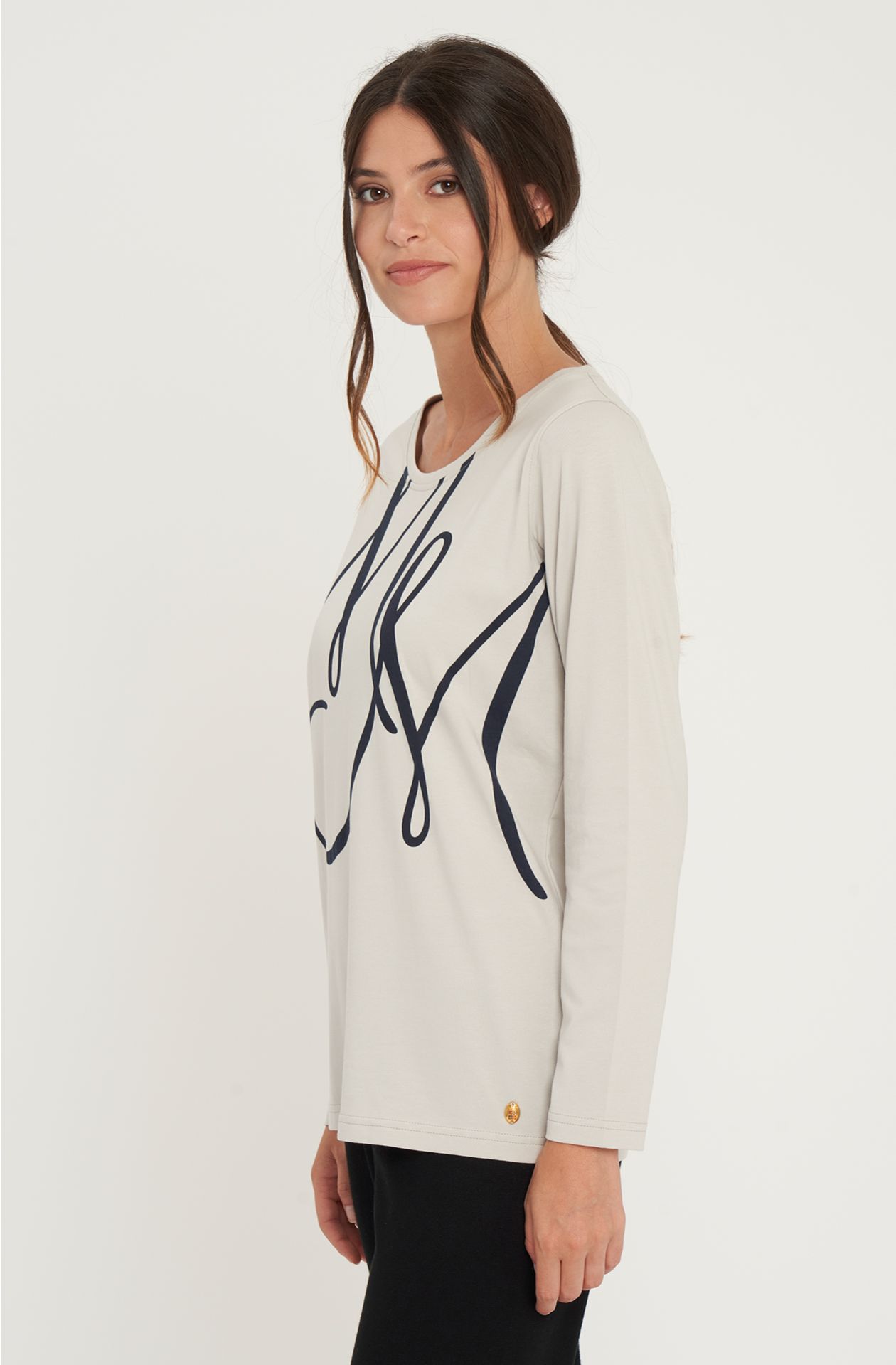 Camiseta de algodón elástico