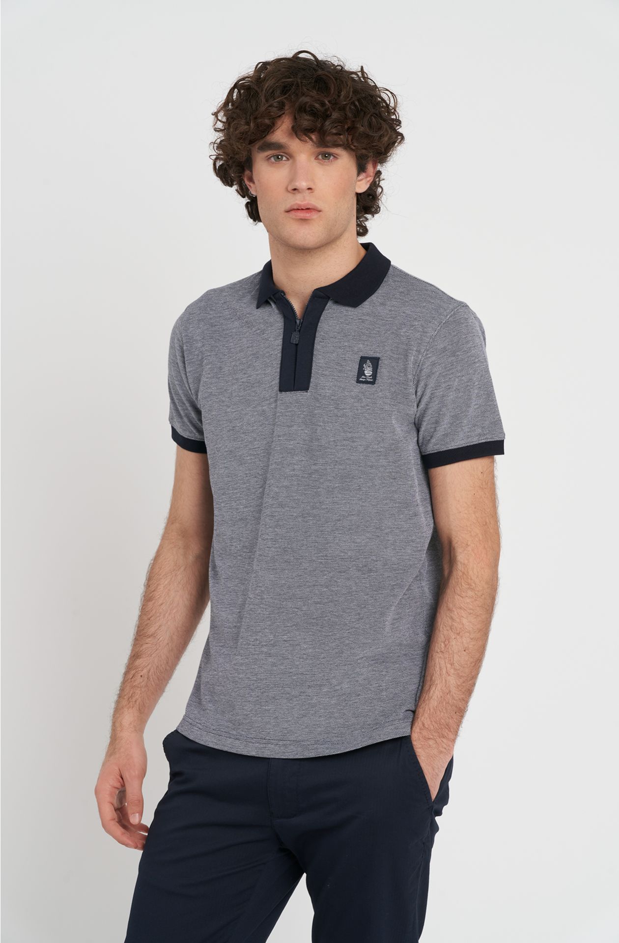 Amerigo Vespucci Piquet cotton polo shirt
