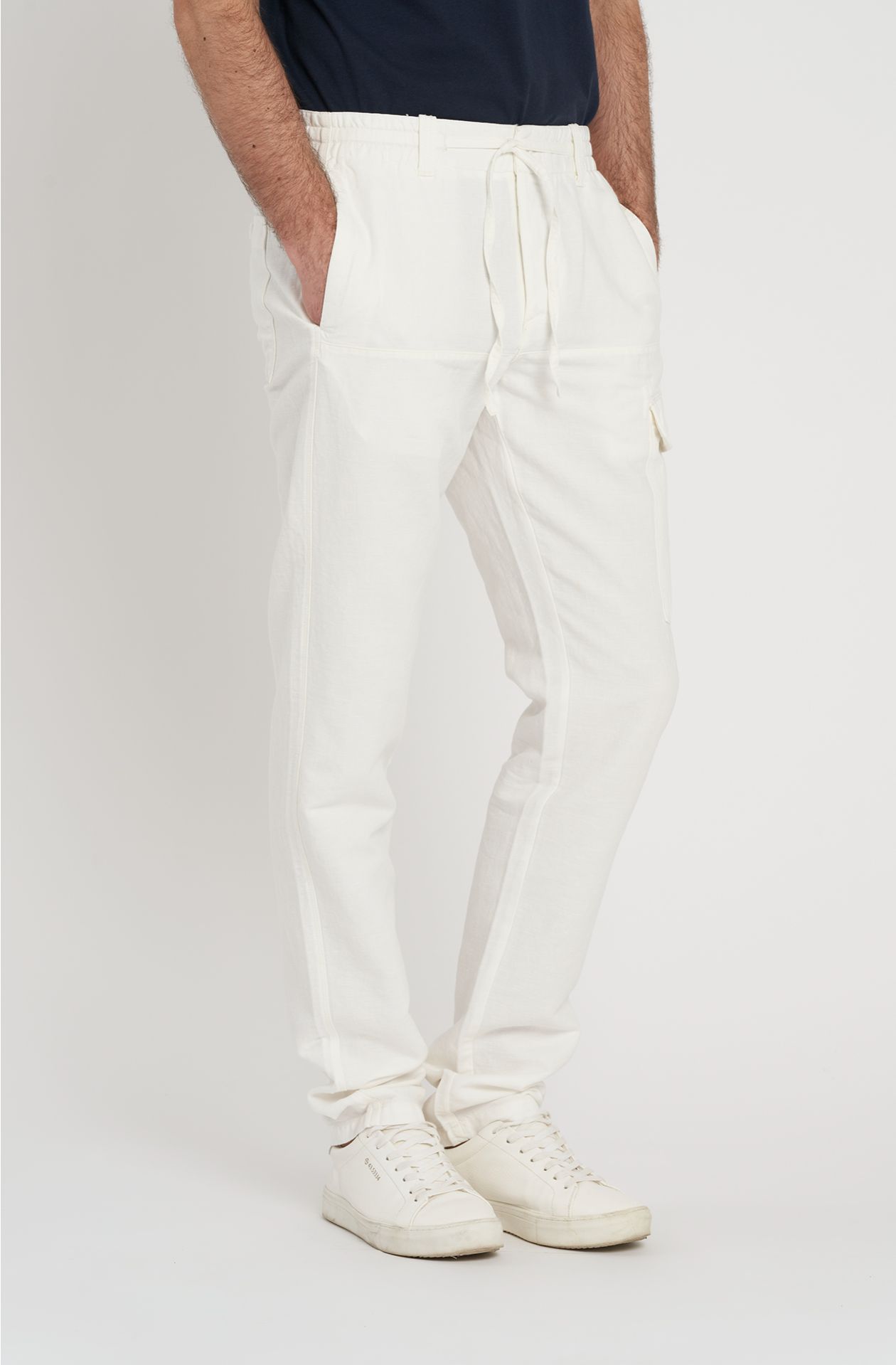Pantalone in cotone grezzo