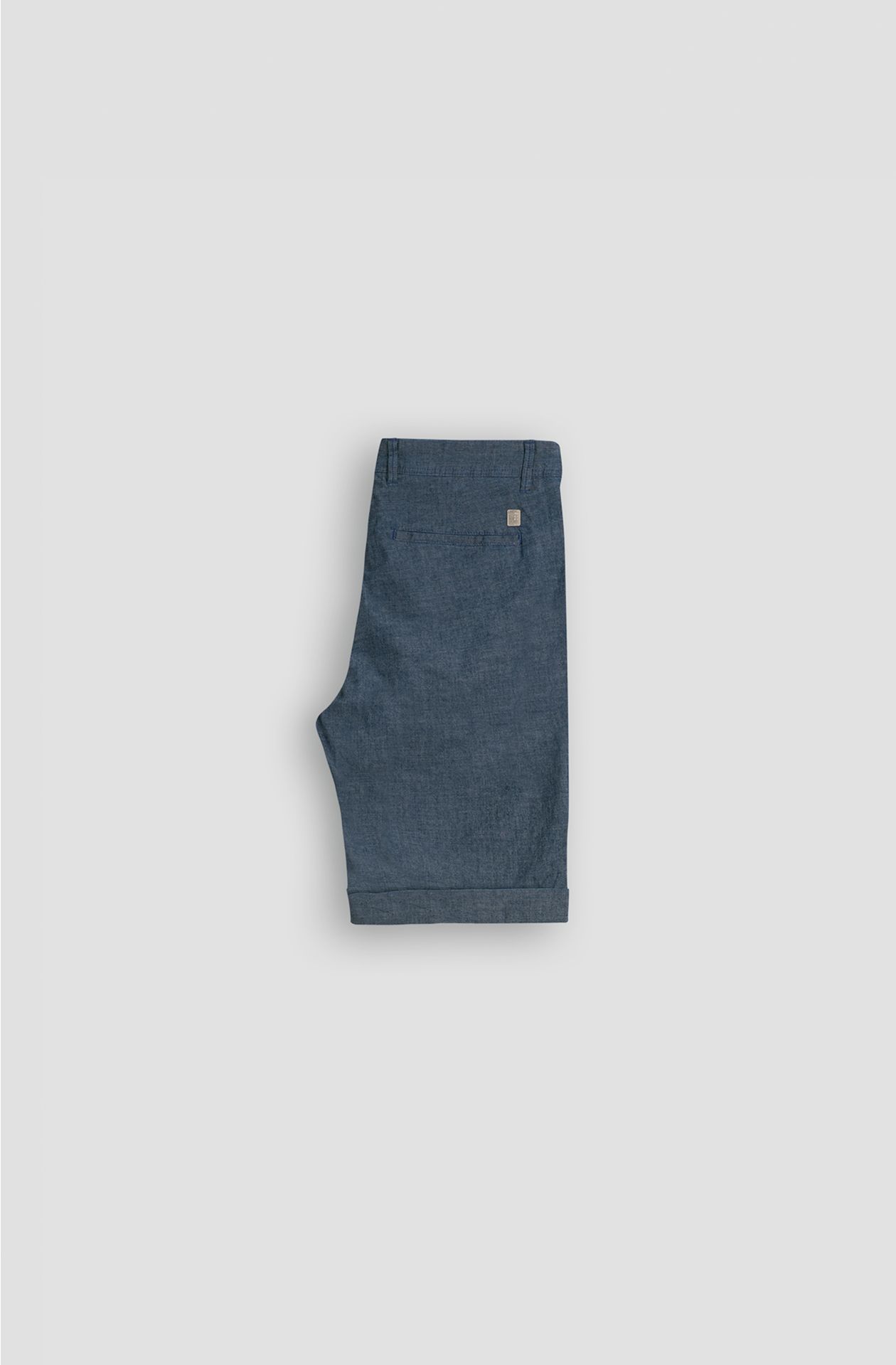 Bermuda in cotone chambray