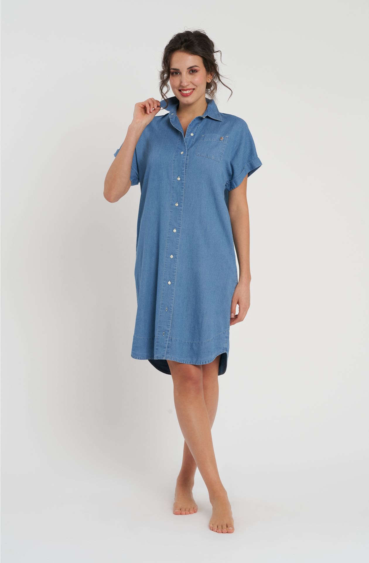 Lightweight chamray dress
