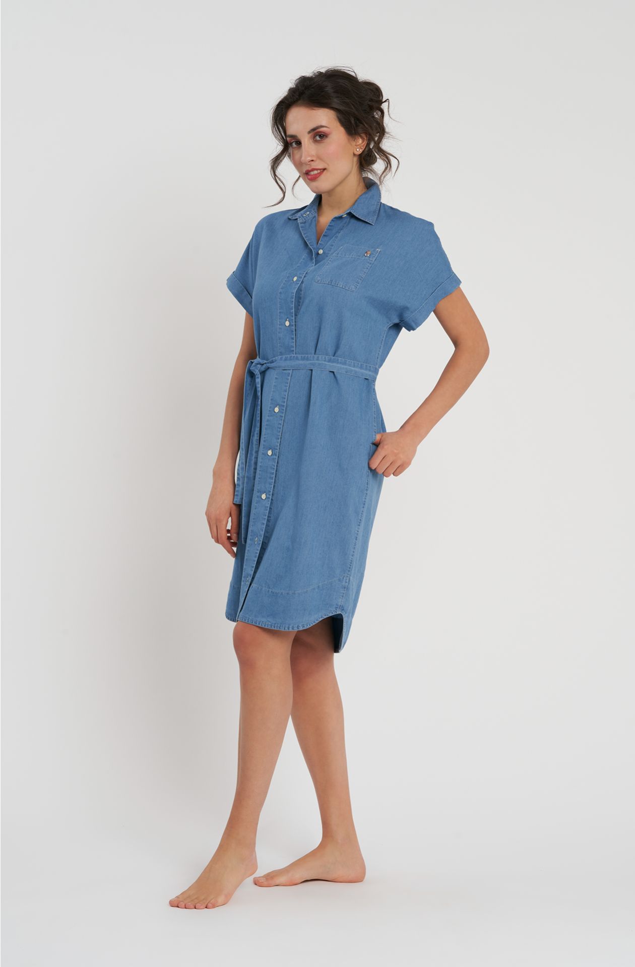 Lightweight chamray dress