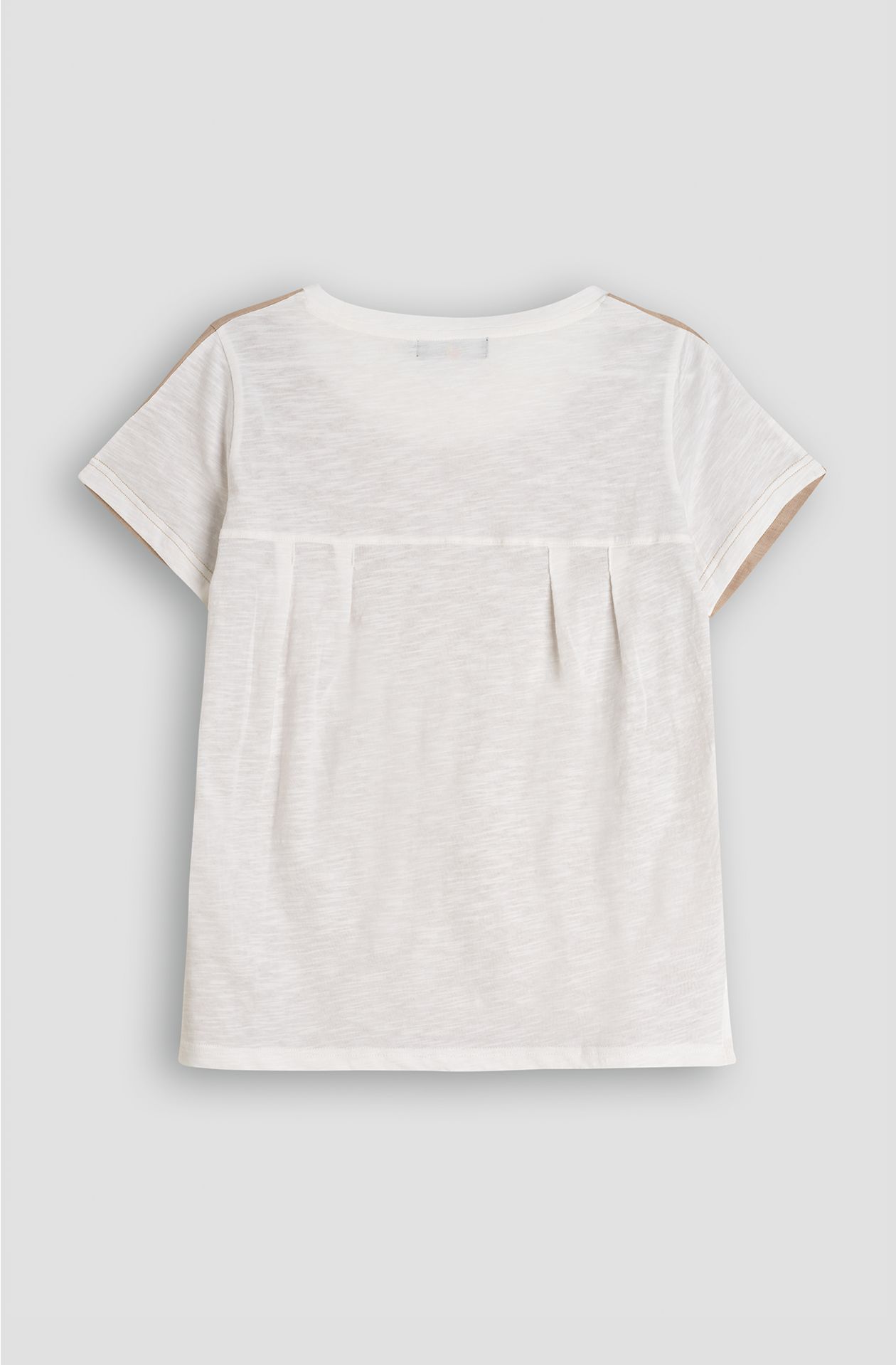 Linen and cotton T-shirt