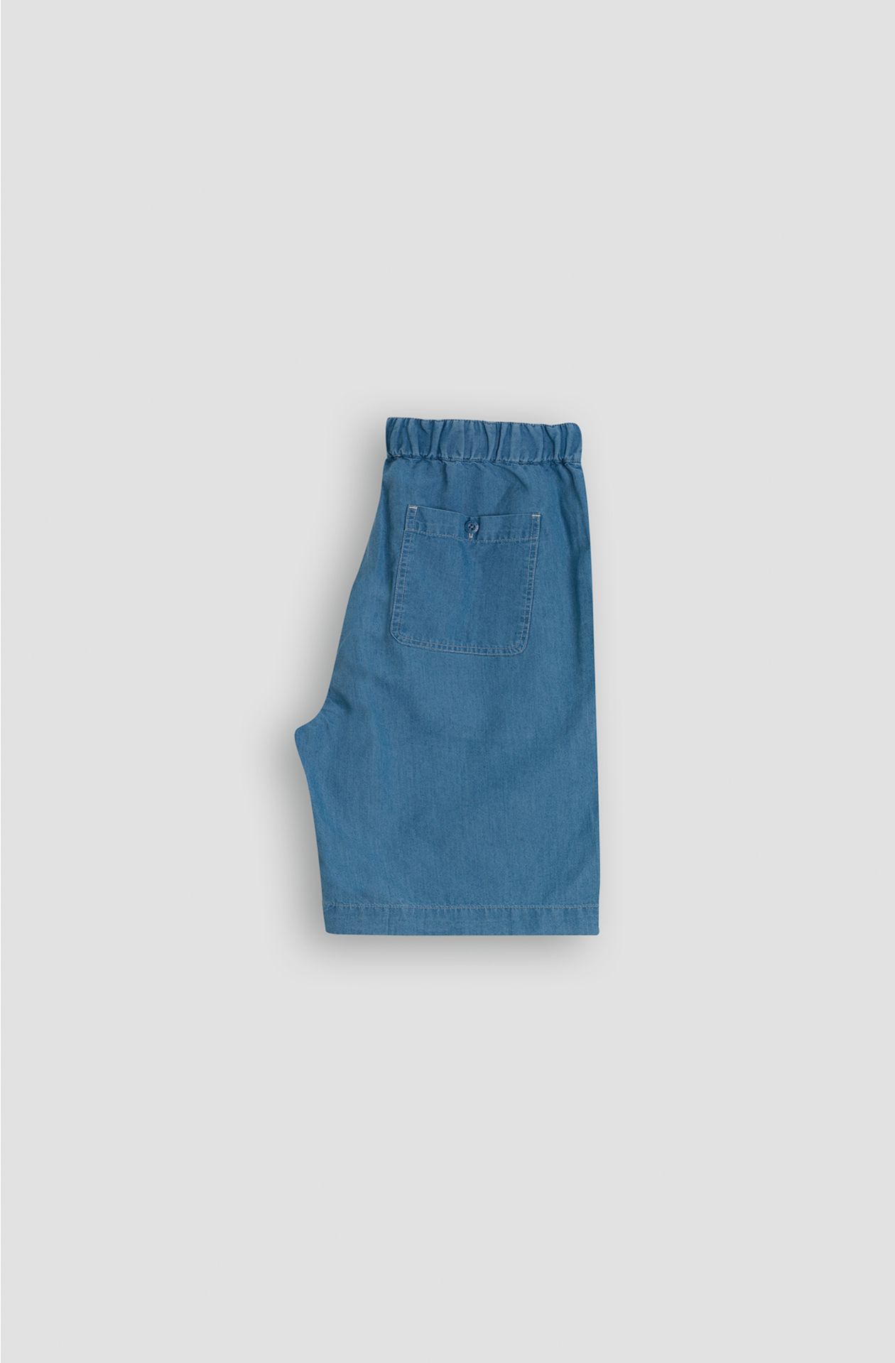 Lightweight chambray Bermuda shorts