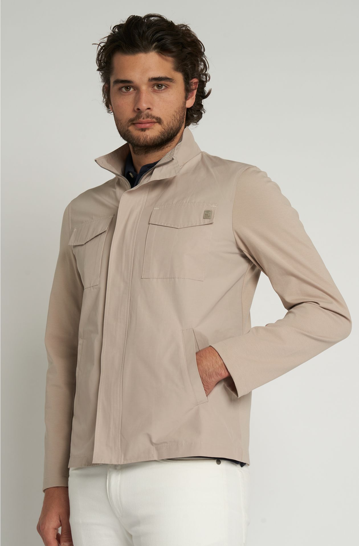 Giacca casual in morbido tessuto