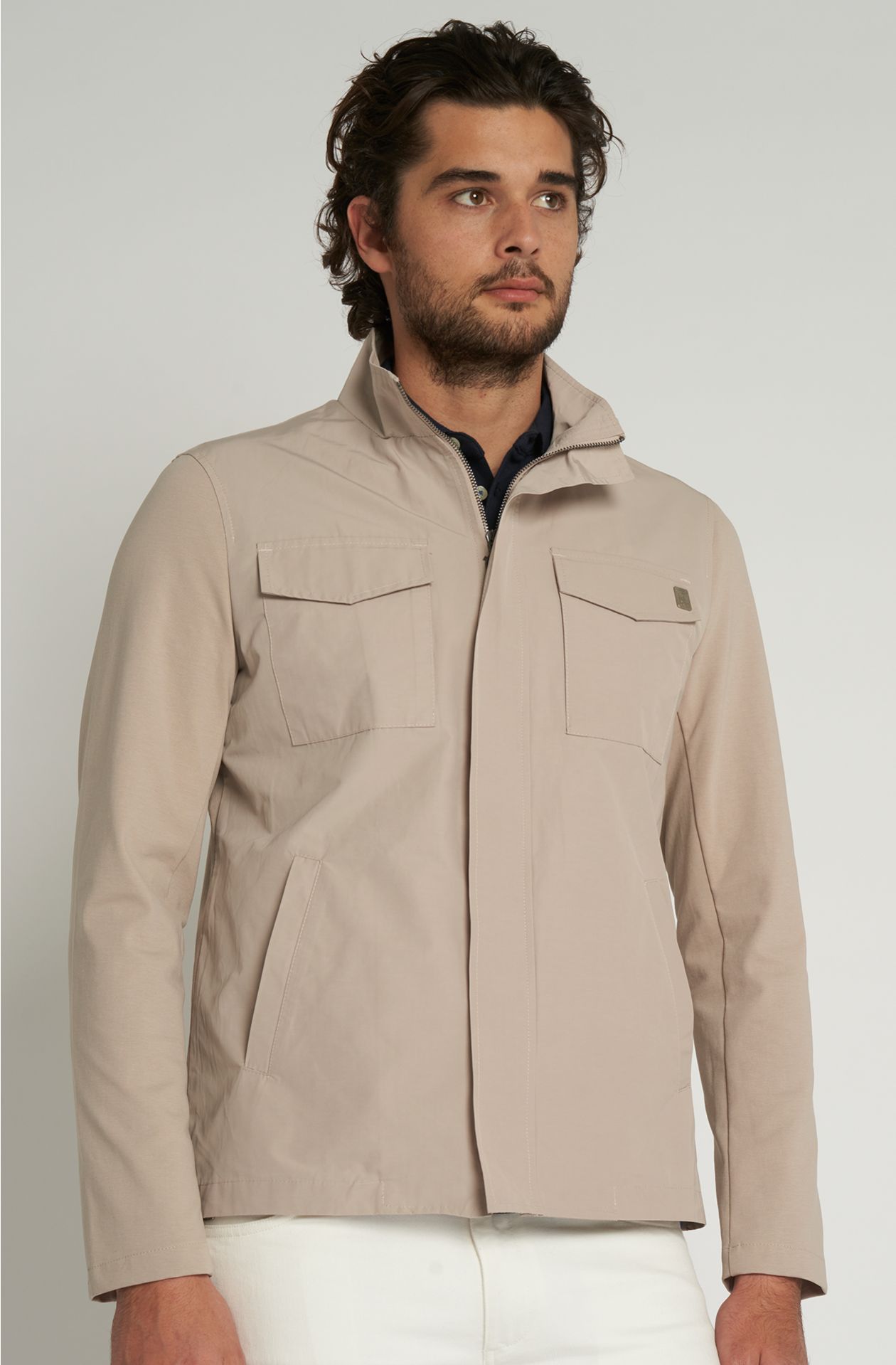 Giacca casual in morbido tessuto