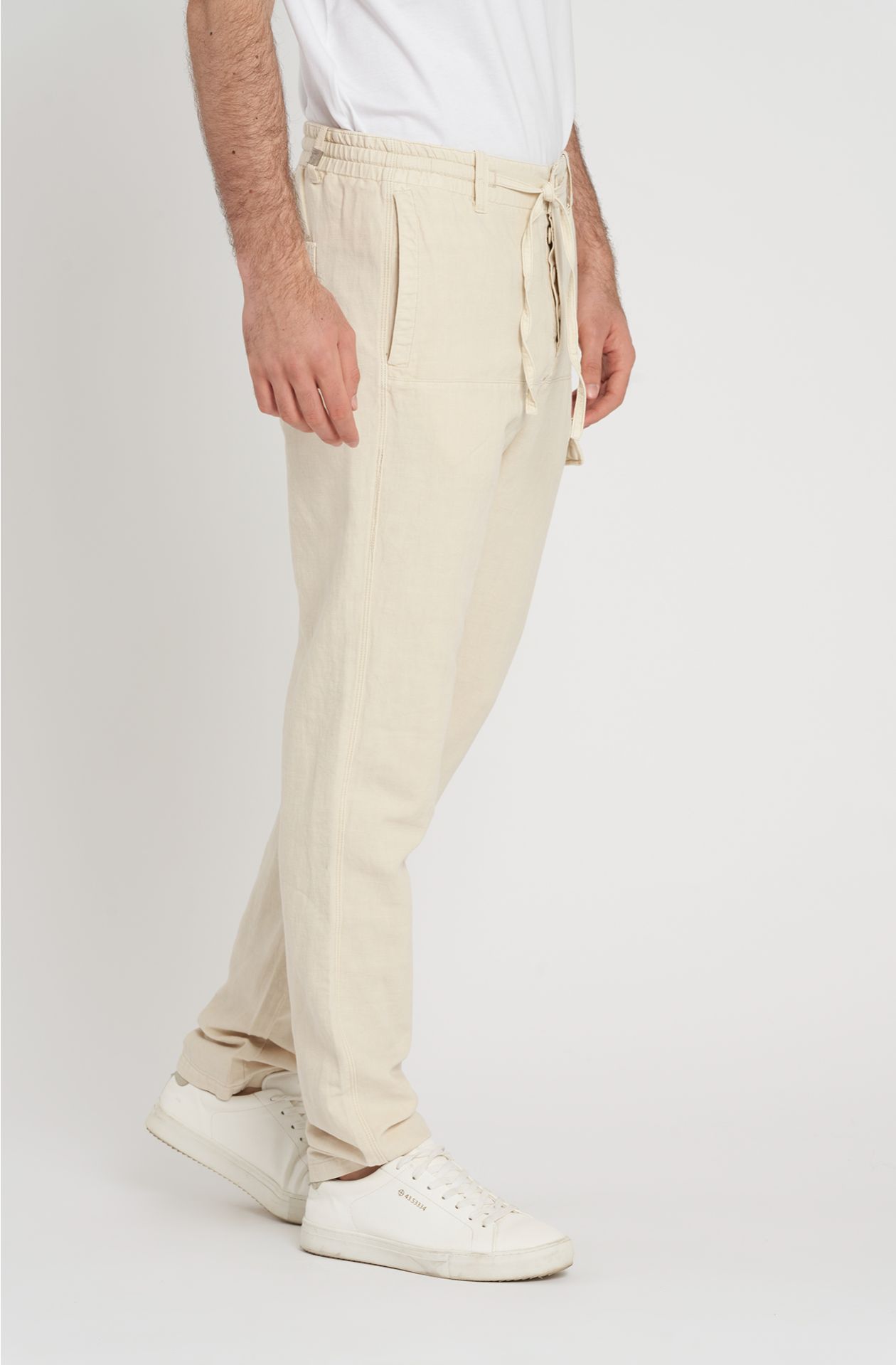 Raw cotton trousers