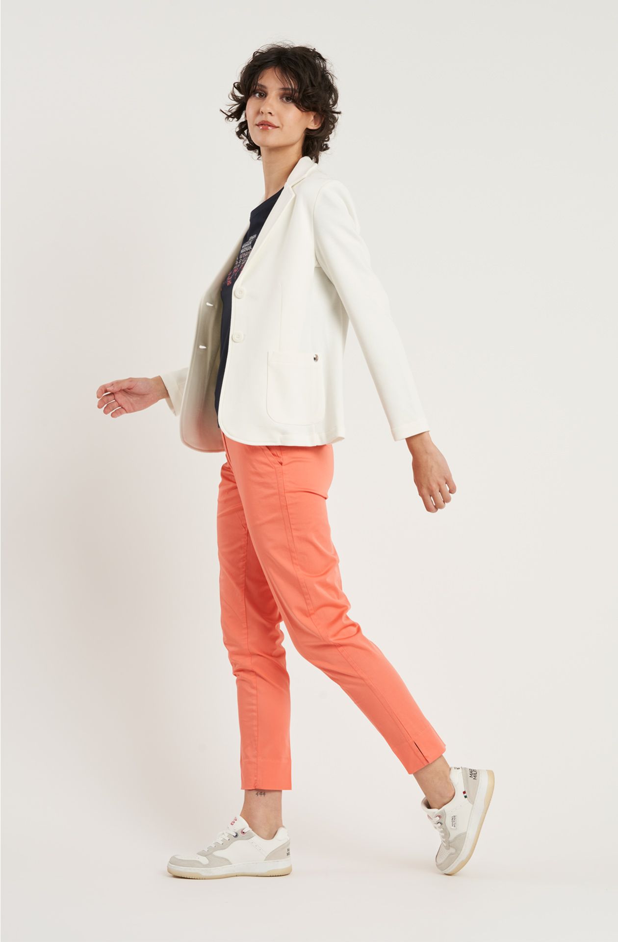 Giacca da donna in cotone piquet