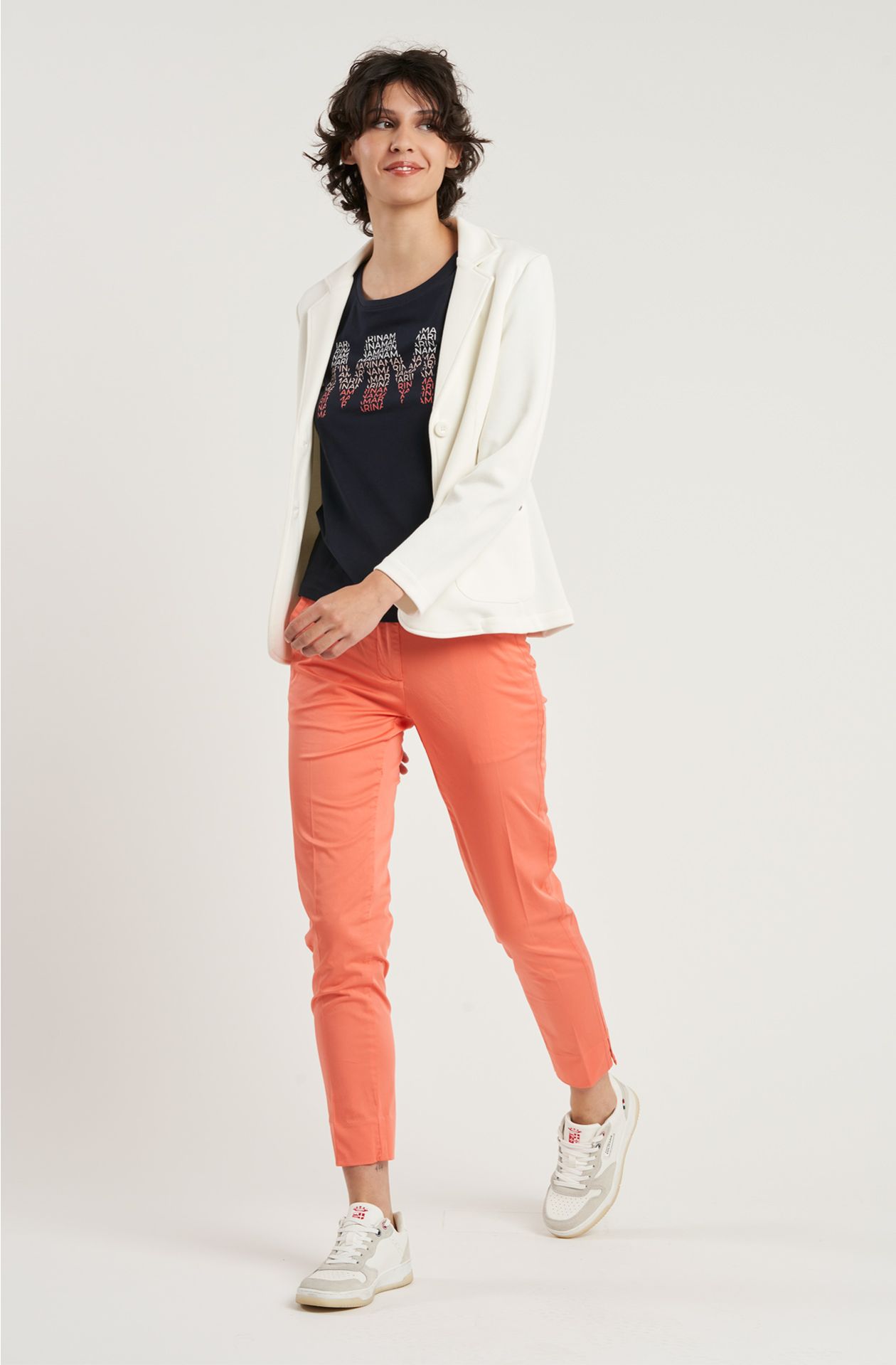 Giacca da donna in cotone piquet