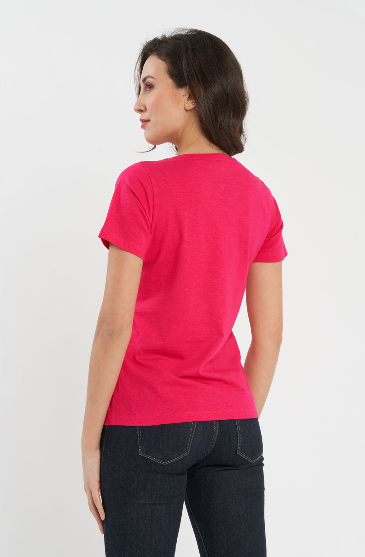 T-shirt in cotone slub
