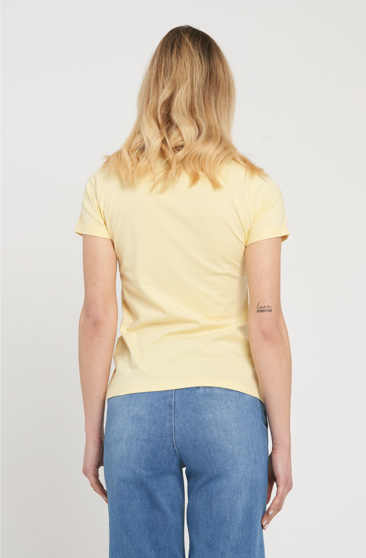 T-shirt donna ricamo sul cuore