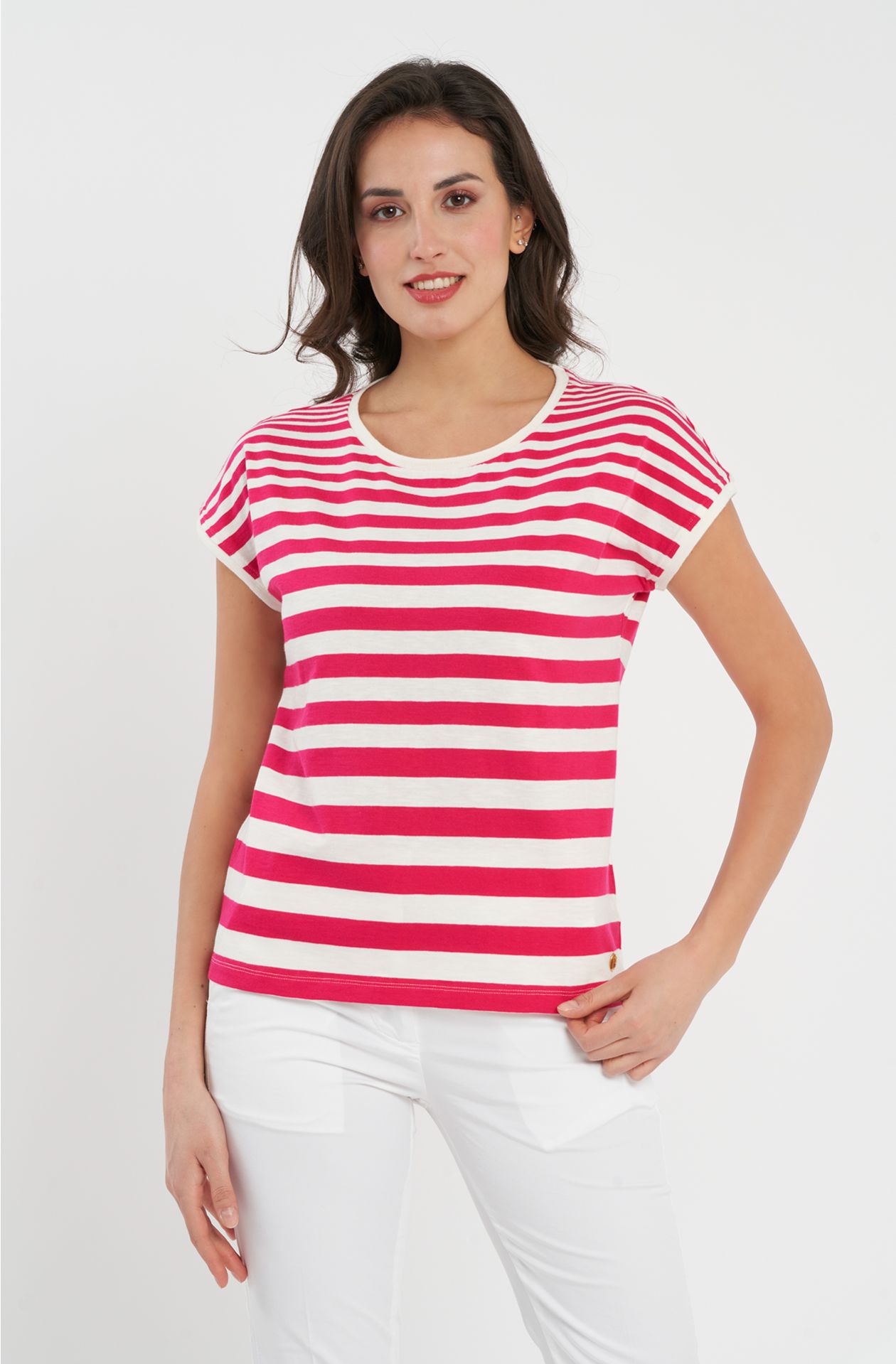 T-shirt in cotone slub