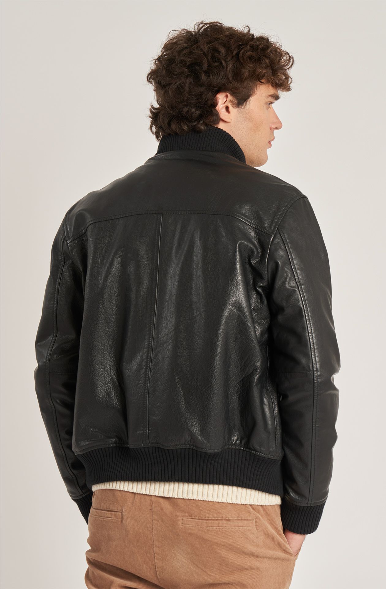 Aviazione Navale men's leather bomber jacket