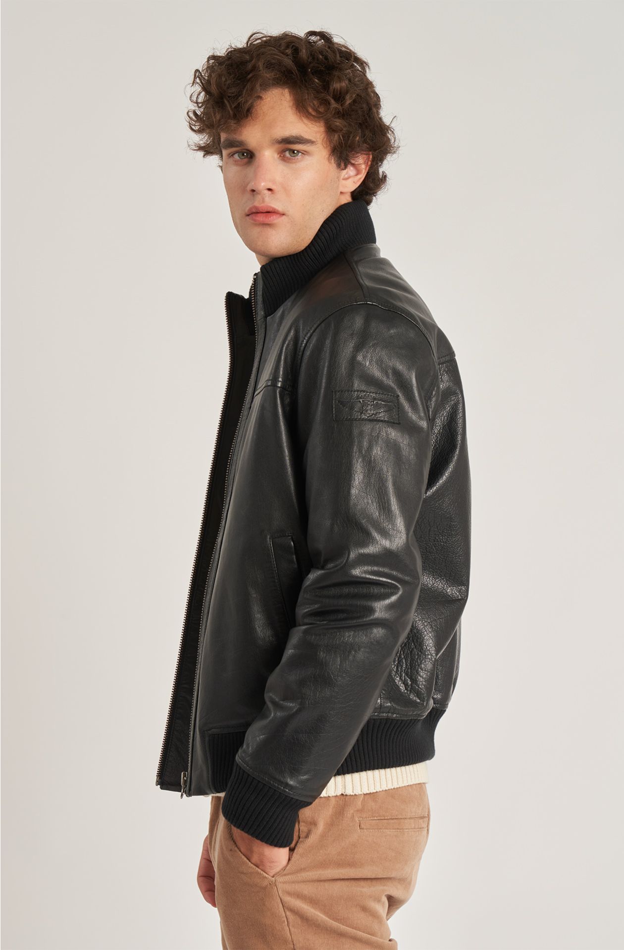 Aviazione Navale men's leather bomber jacket