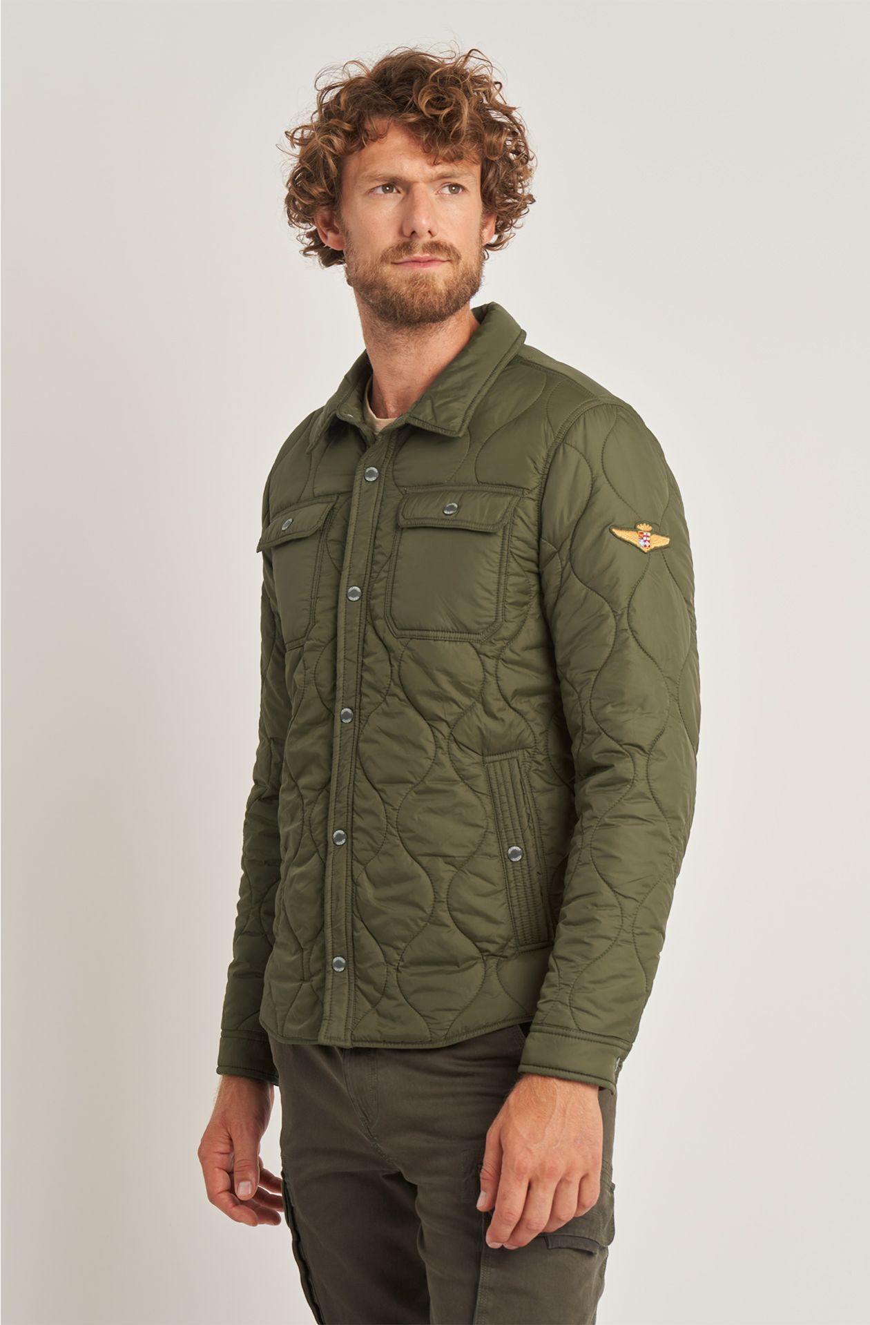 Men's Aviazione Navale jacket in quilted nylon