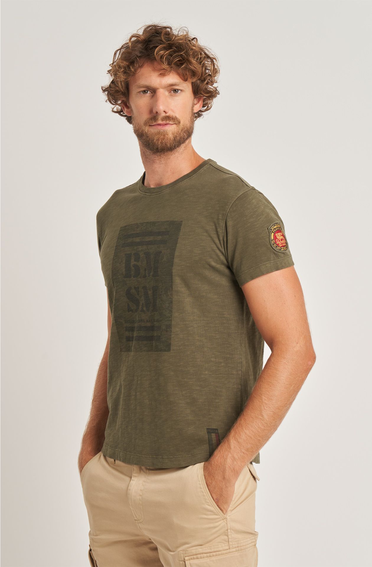 Brigata Marina San Marco men's t-shirt in half-sleeved cotton