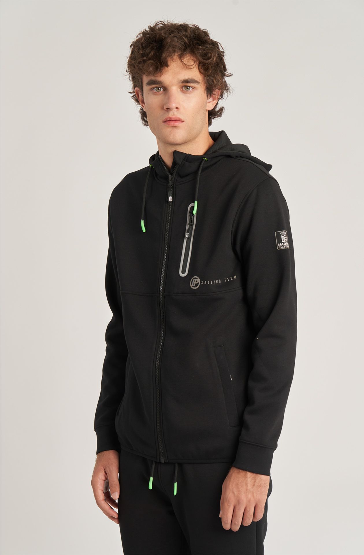 Sailing Team men's sweatshirt in cotton blend with zip