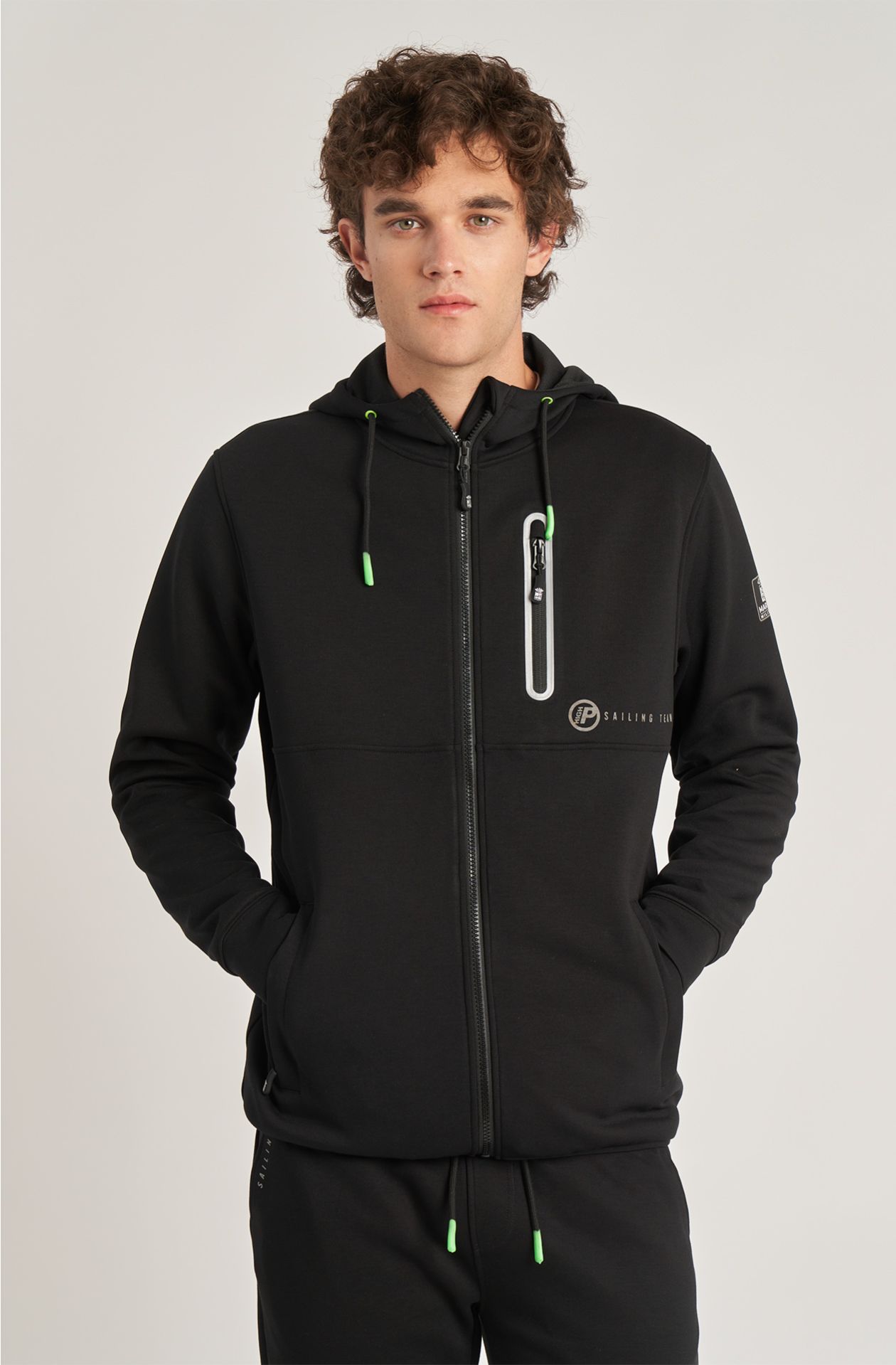 Sailing Team men's sweatshirt in cotton blend with zip