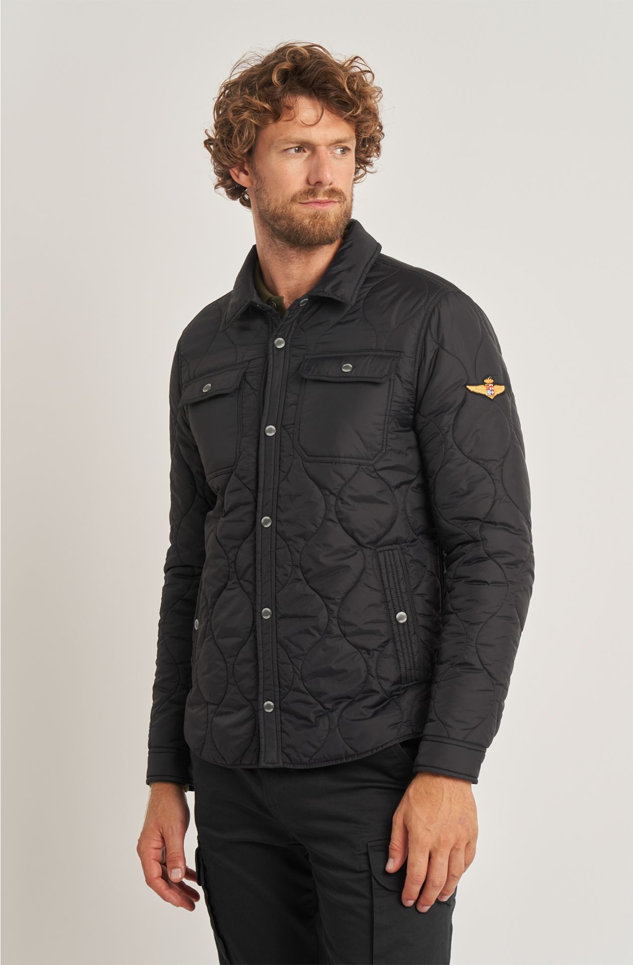 Men's Aviazione Navale jacket in quilted nylon