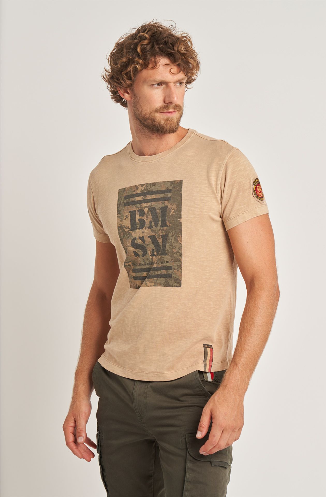 T-shirt da uomo Brigata Marina San Marco in cotone