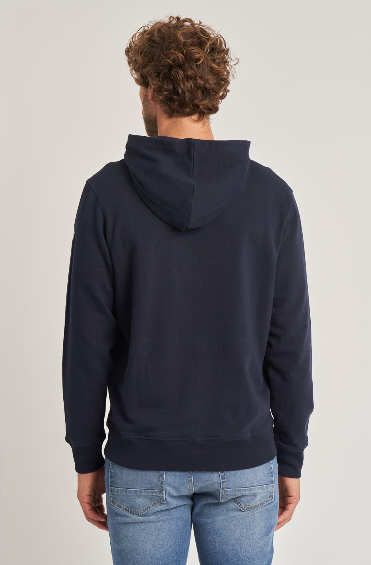 Essential men's cotton sweatshirt with hood