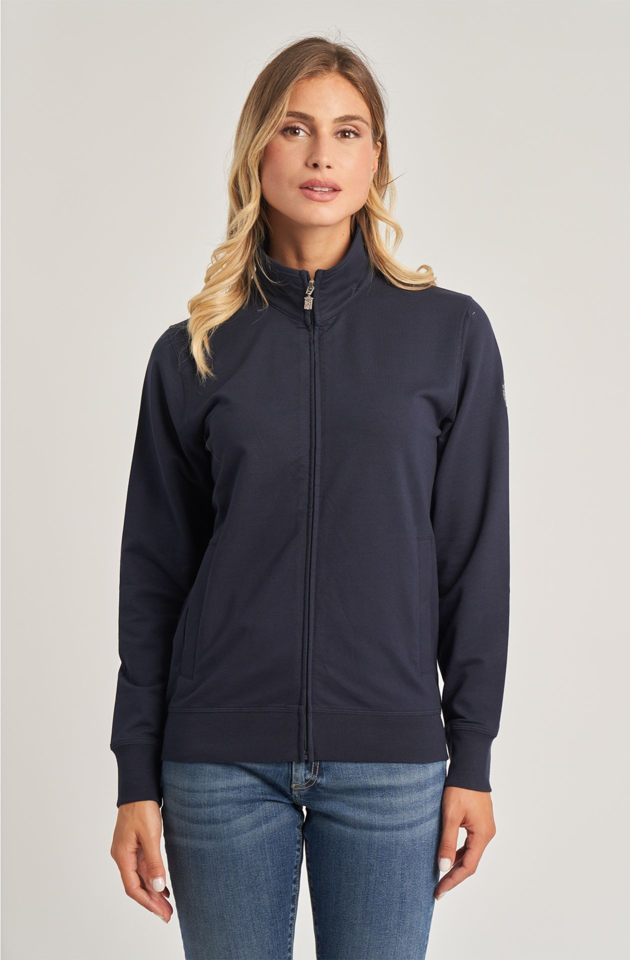 Essential women's full zip cotton sweatshirt