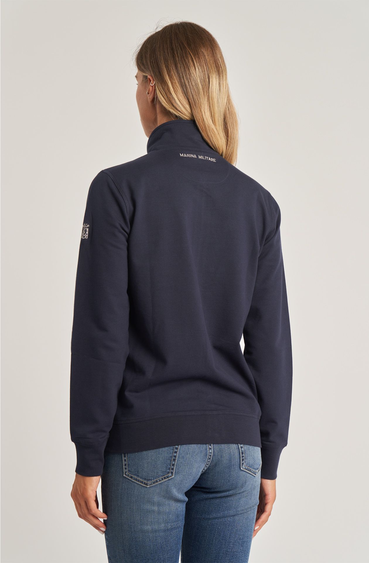 Essential women's full zip cotton sweatshirt