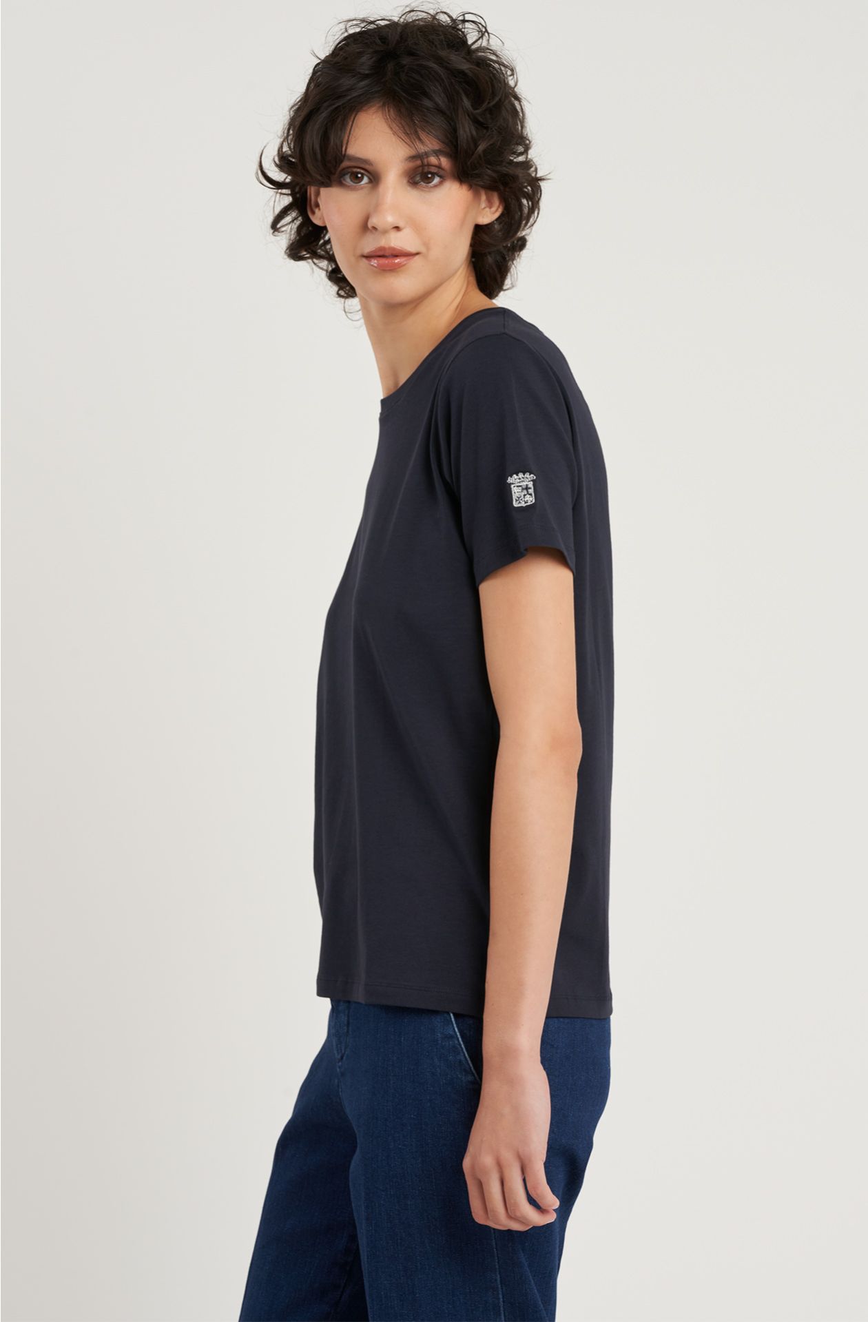 T-shirt da donna Essentials in cotone elasticizzato