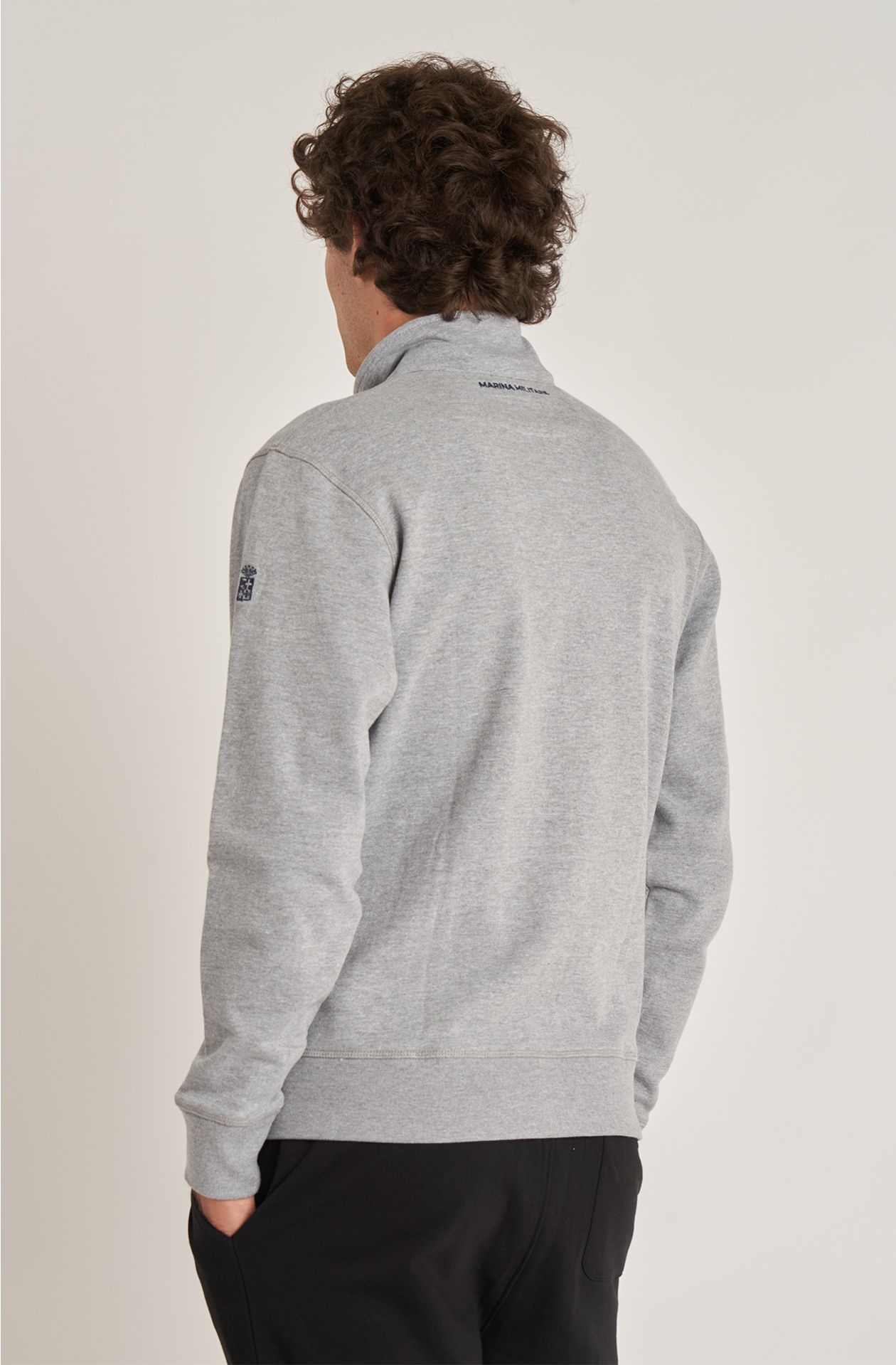 Essential men's full zip cotton sweatshirt