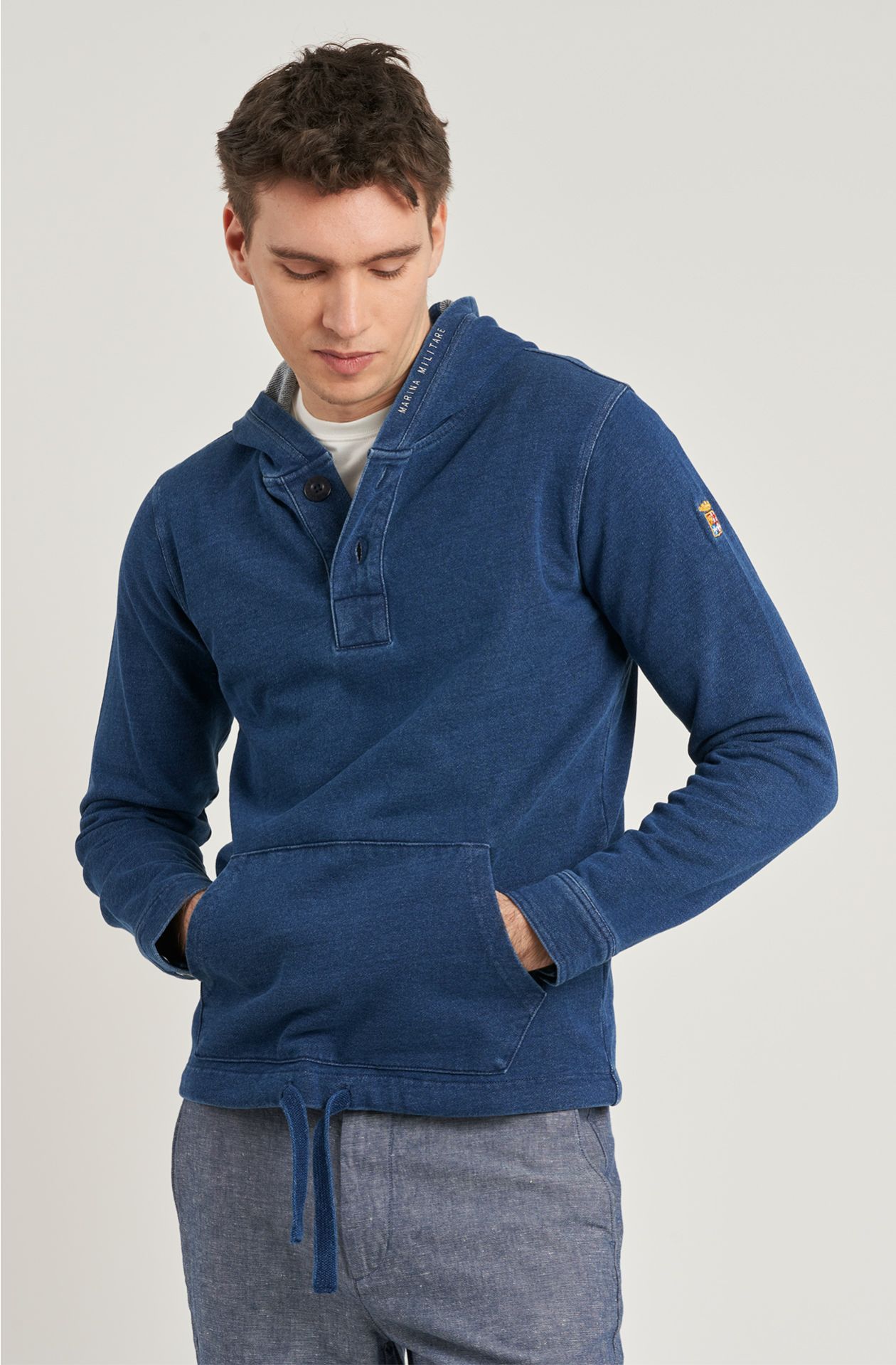 Indigo Cotton Men's Sweatshirt