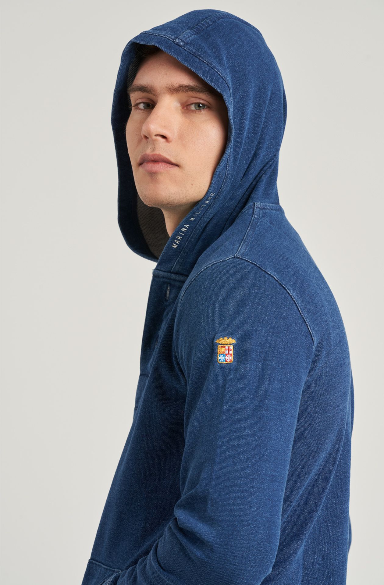 Indigo Cotton Men's Sweatshirt