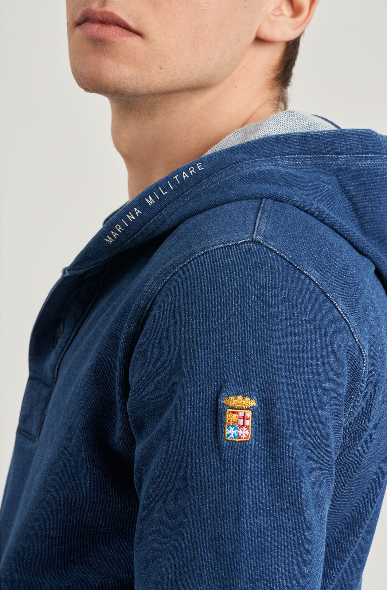 Indigo Cotton Men's Sweatshirt