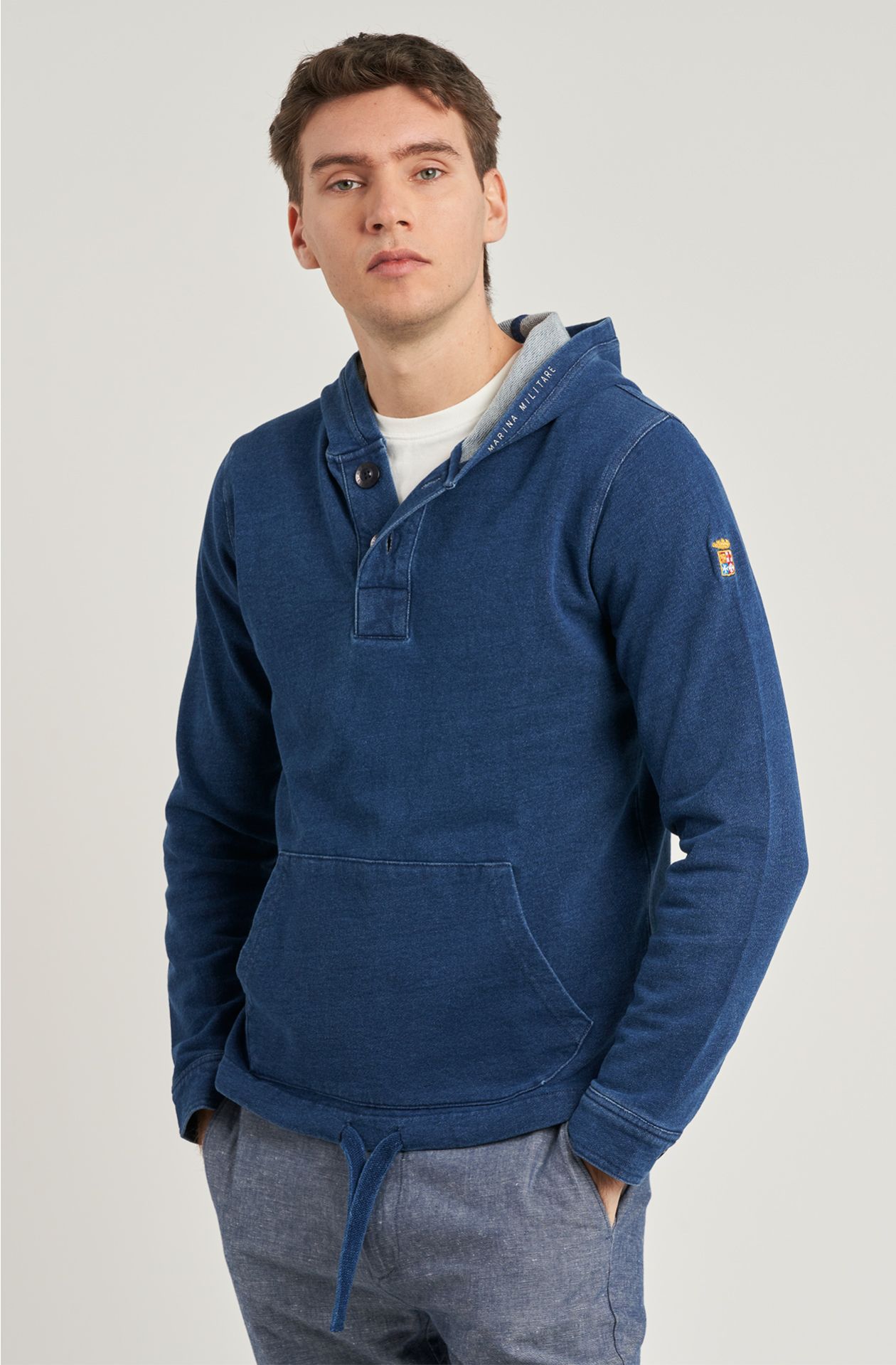 Indigo Cotton Men's Sweatshirt
