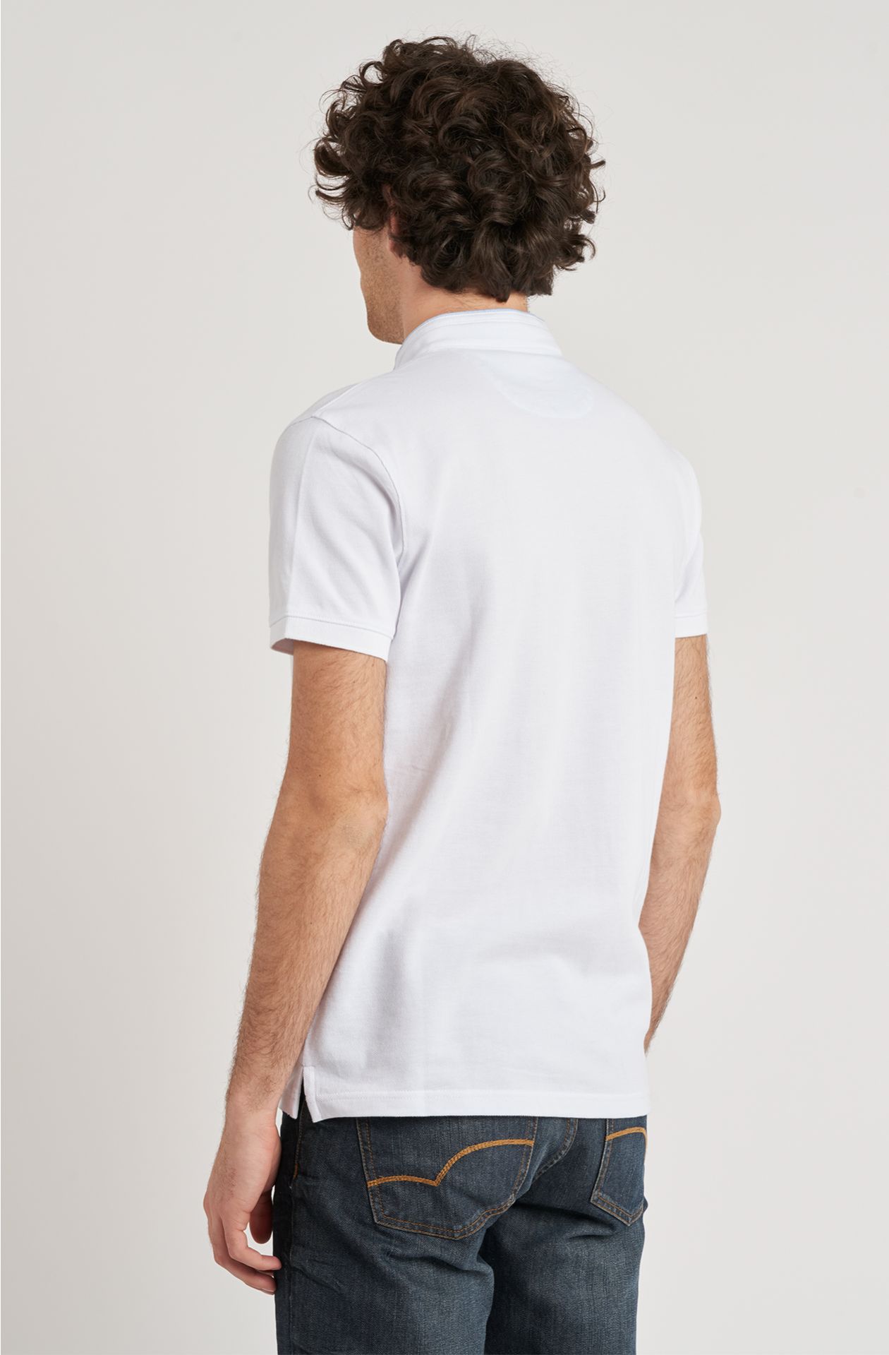 Polo da uomo in cotone piquet