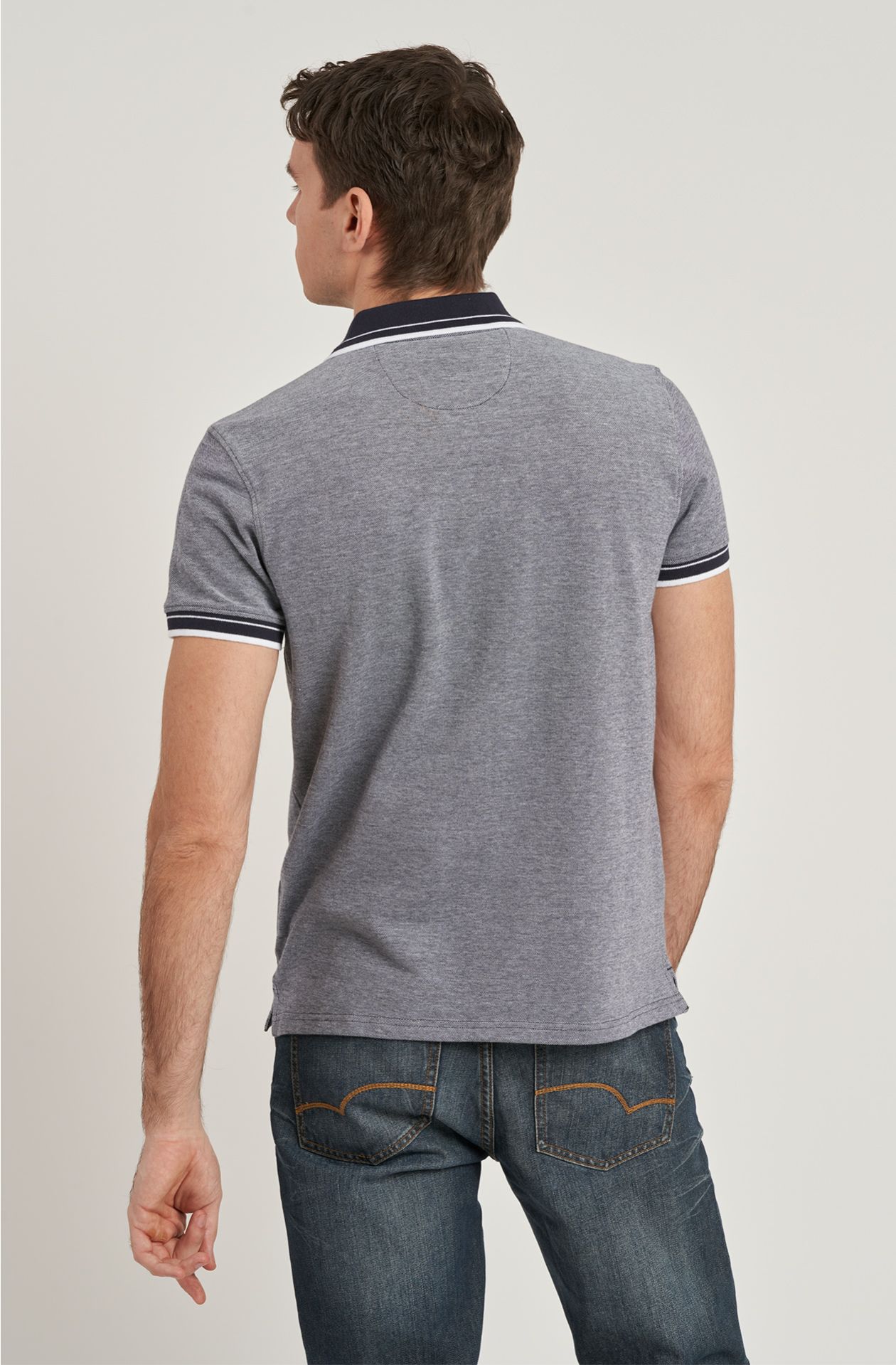 Polo da uomo in cotone piquet