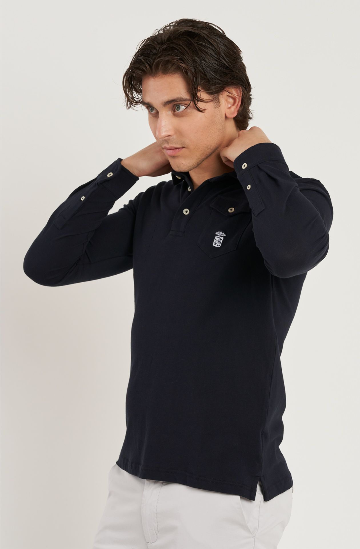 Polo da uomo in cotone piquet