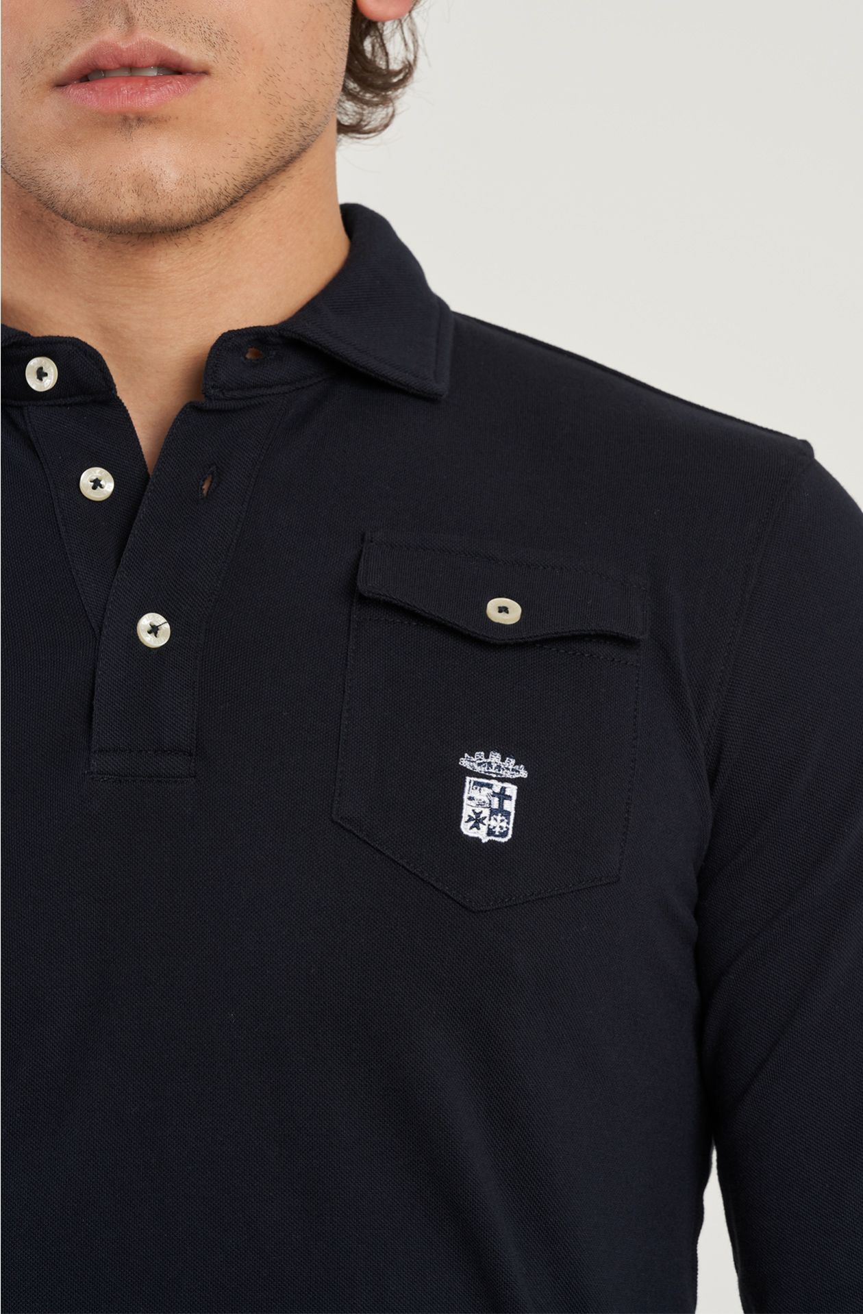 Polo da uomo in cotone piquet