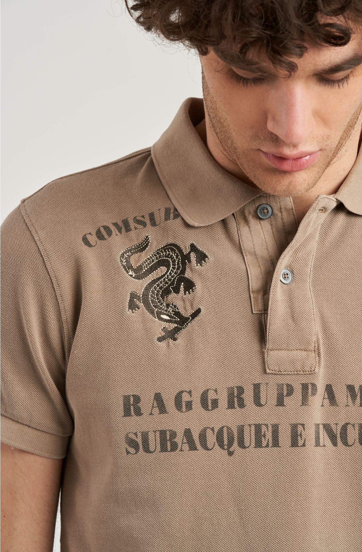 Polo da uomo Arditi Incursori in piquet