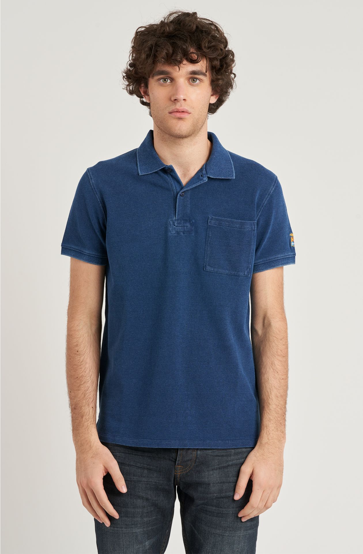 Polo da uomo in cotone piquet