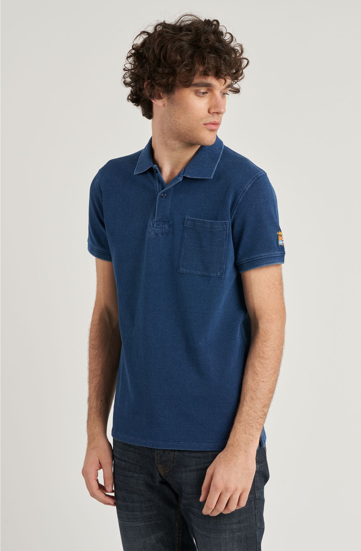 Polo da uomo in cotone piquet
