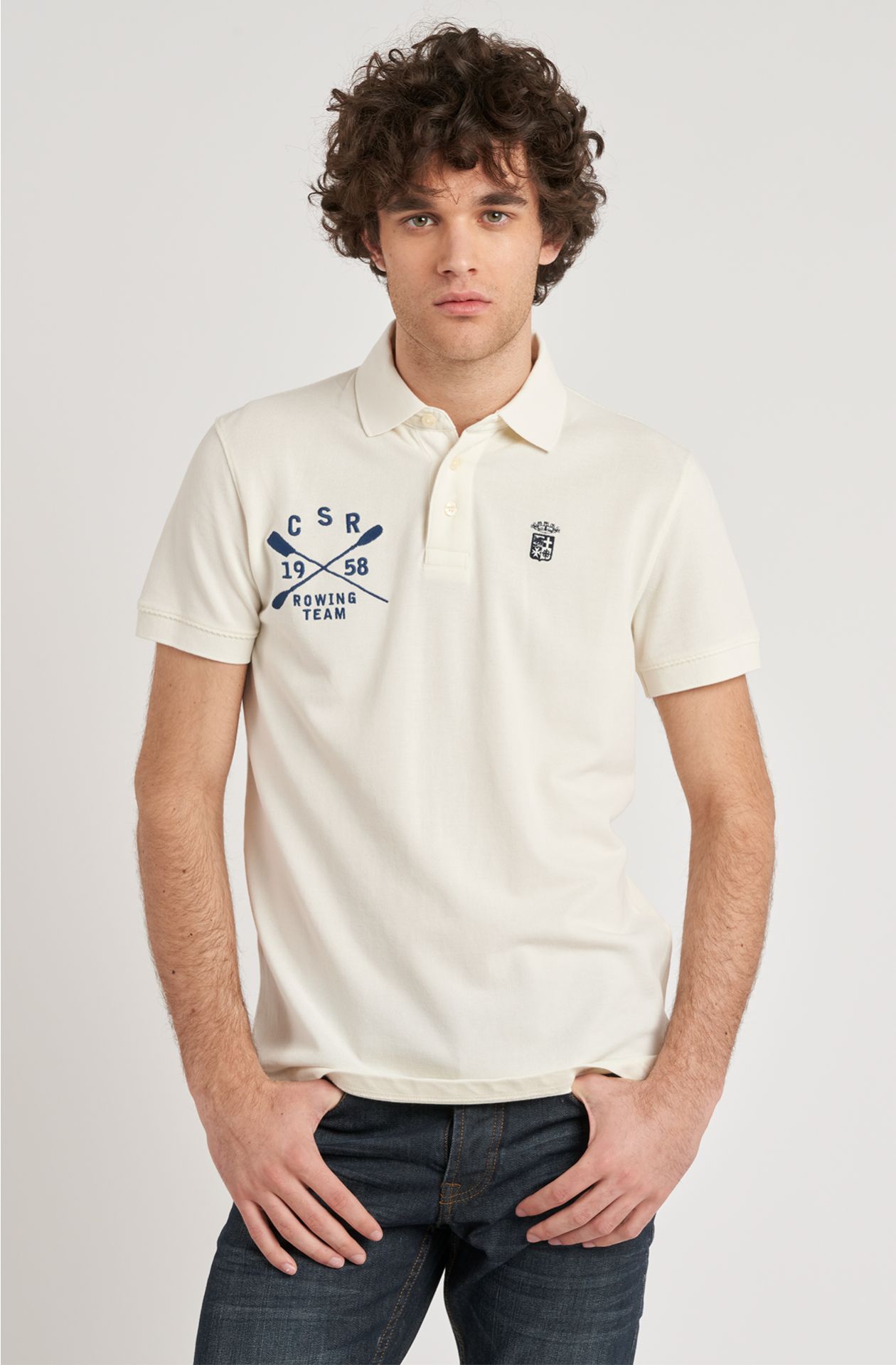 Polo da uomo Rowing Team in piquet