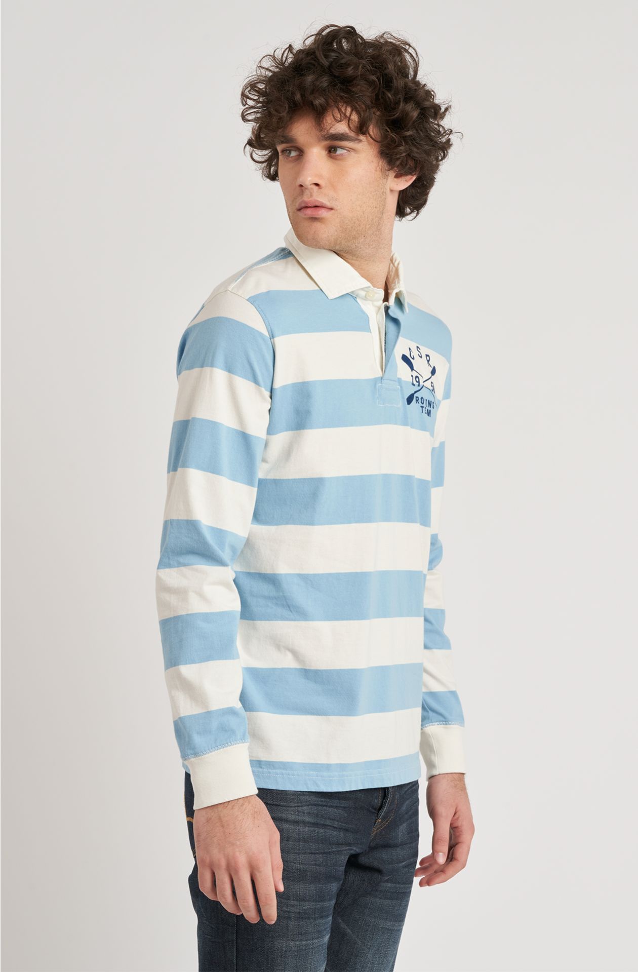 Polo da uomo Rowing Team in cotone jersey