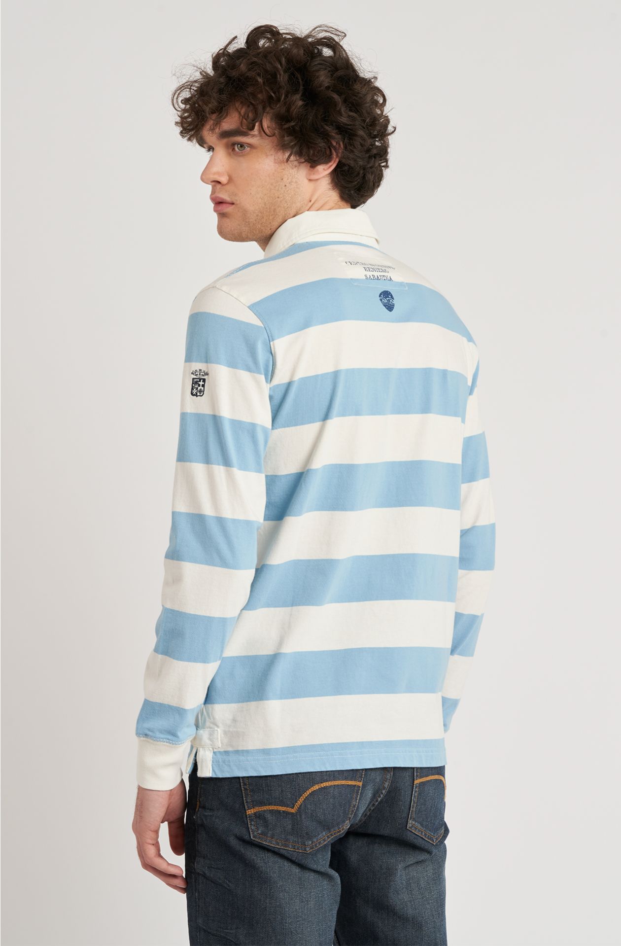 Polo da uomo Rowing Team in cotone jersey