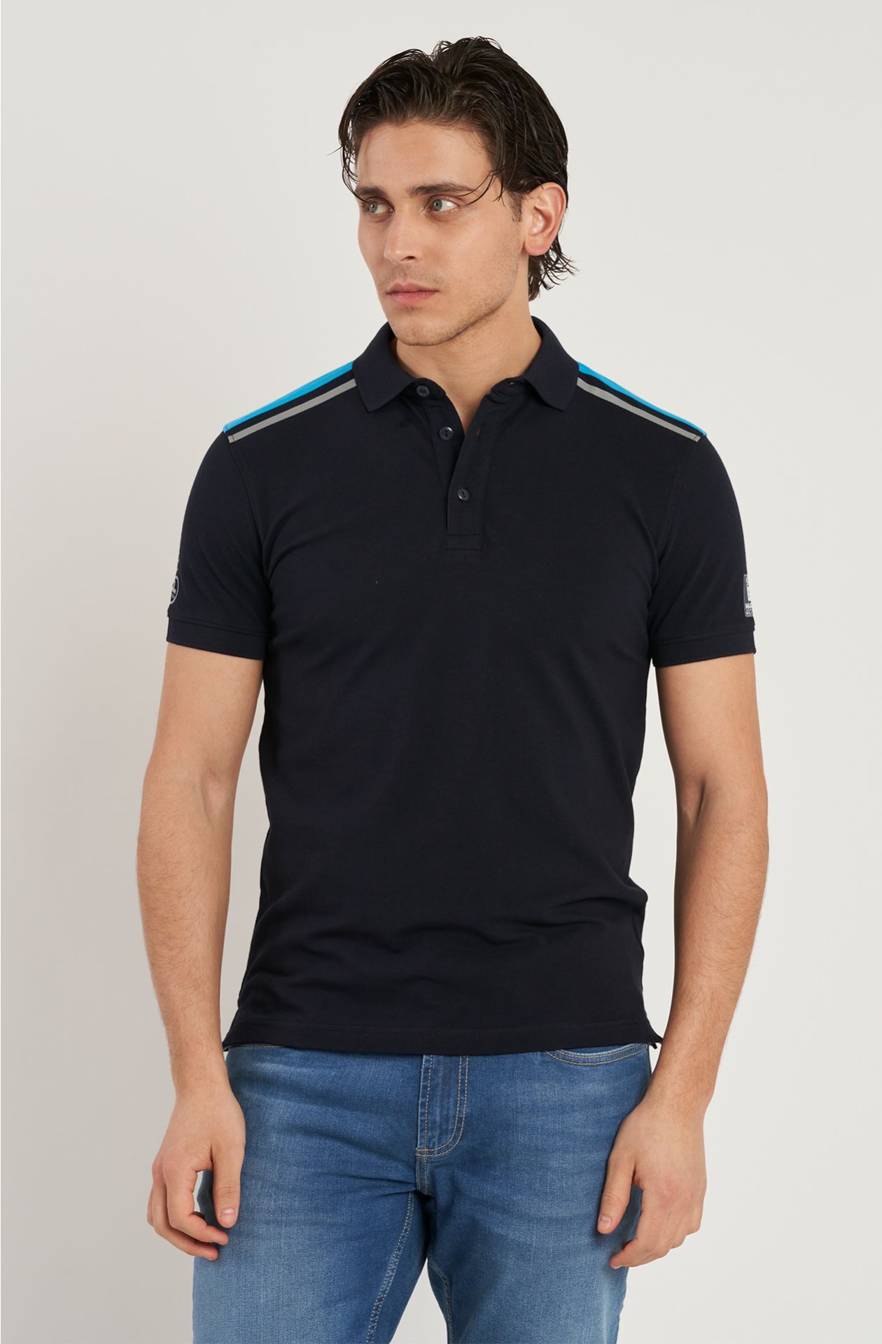 Polo da uomo Sailing Team in cotone piquet