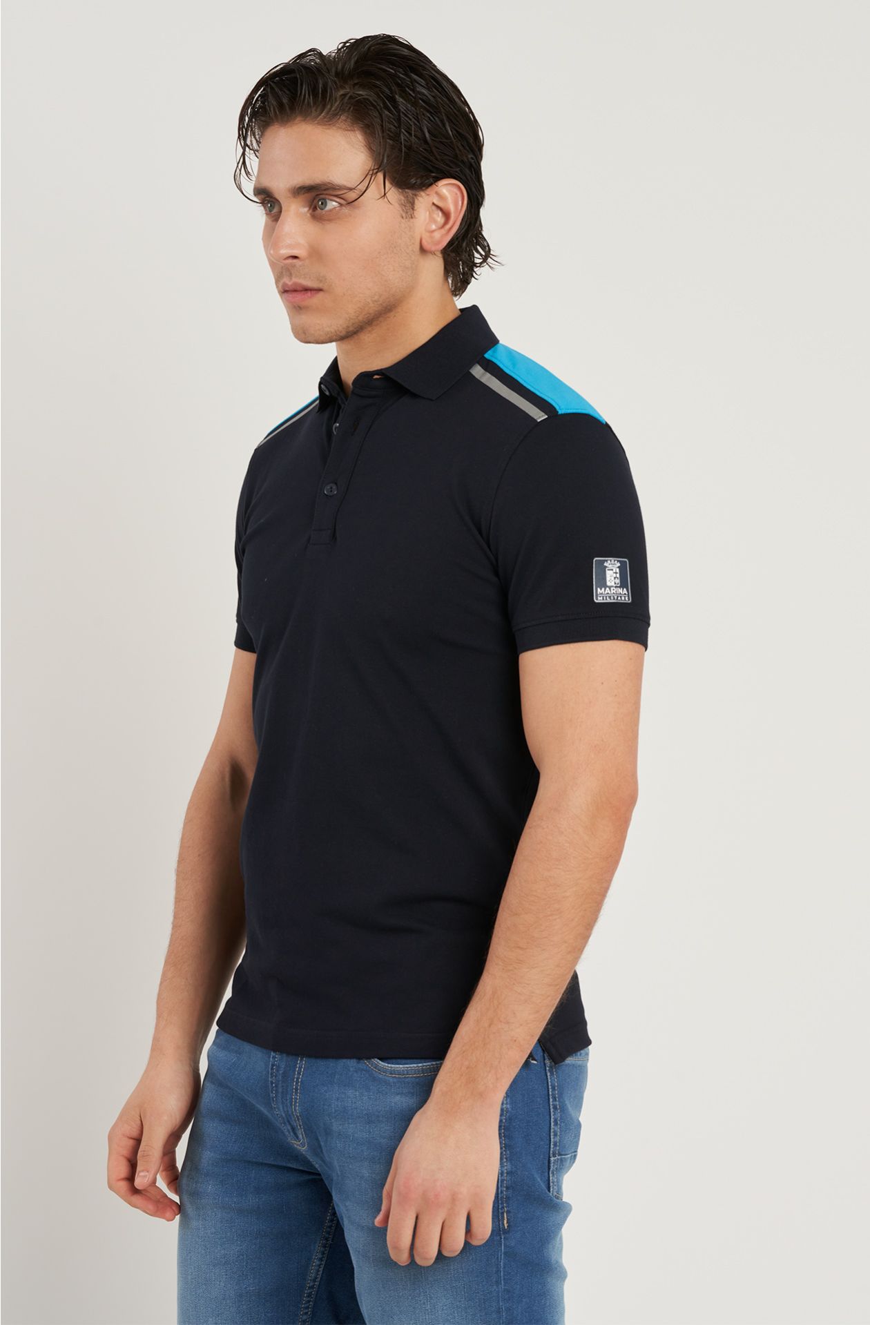 Polo da uomo Sailing Team in cotone piquet