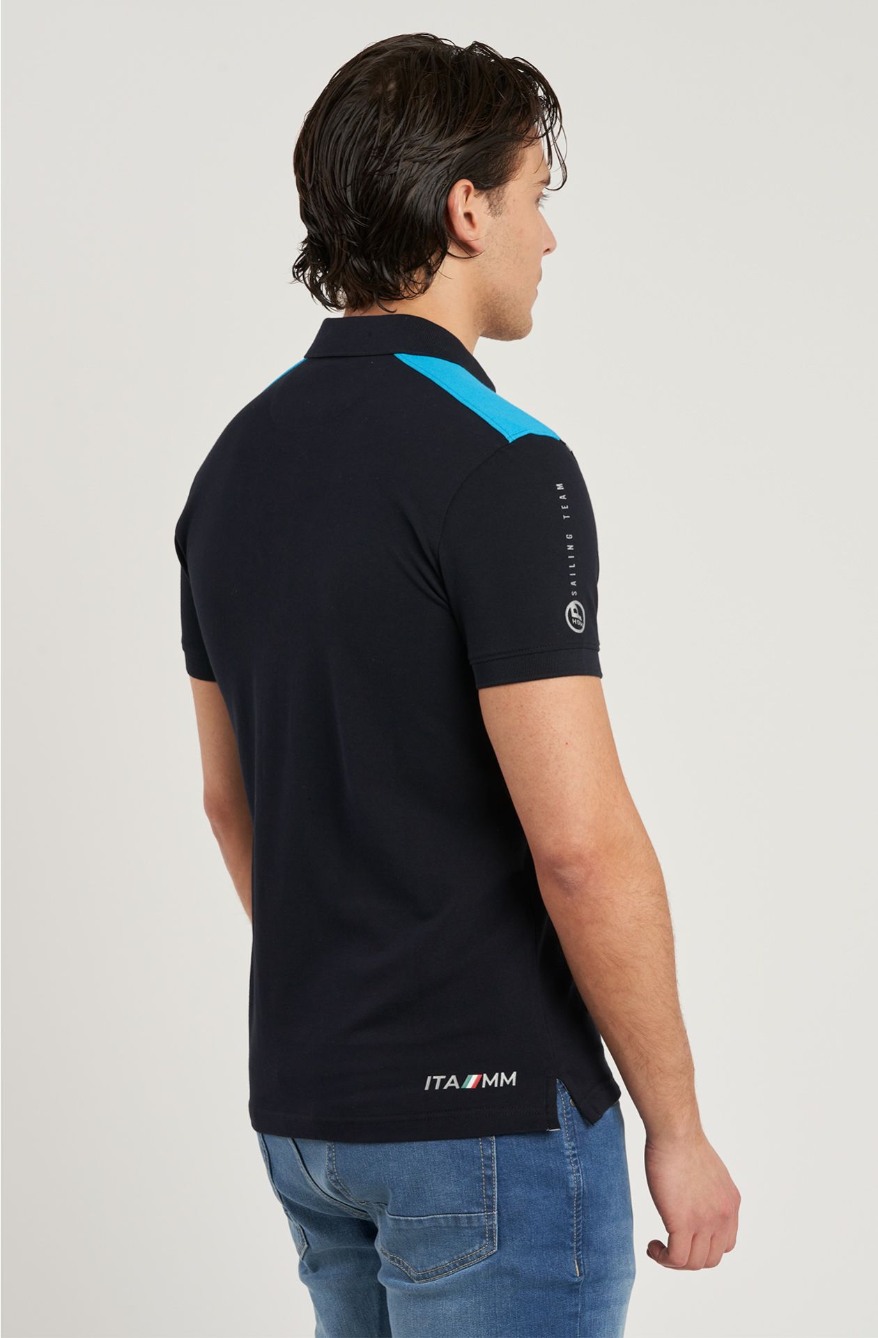 Polo da uomo Sailing Team in cotone piquet
