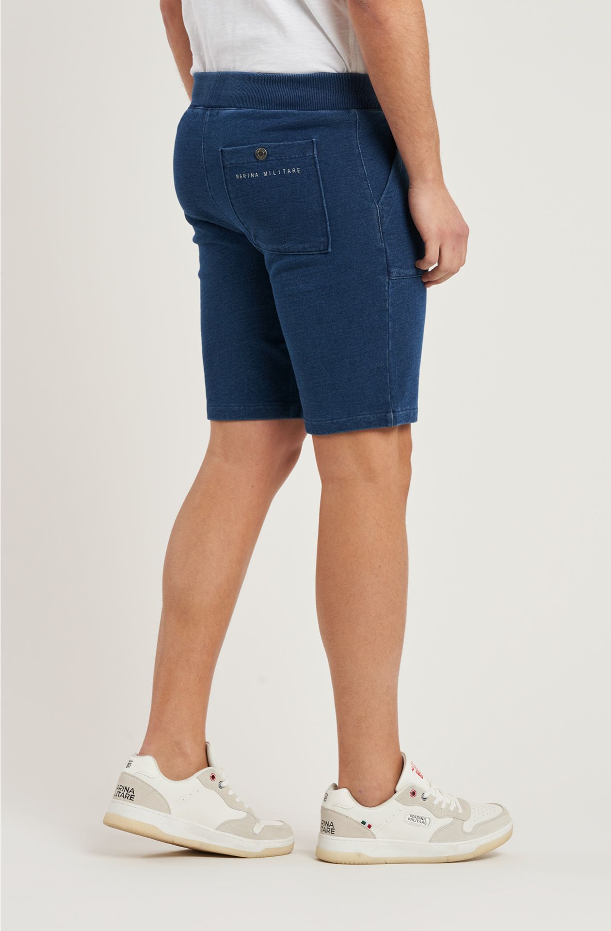 Bermuda da uomo in denim maglia