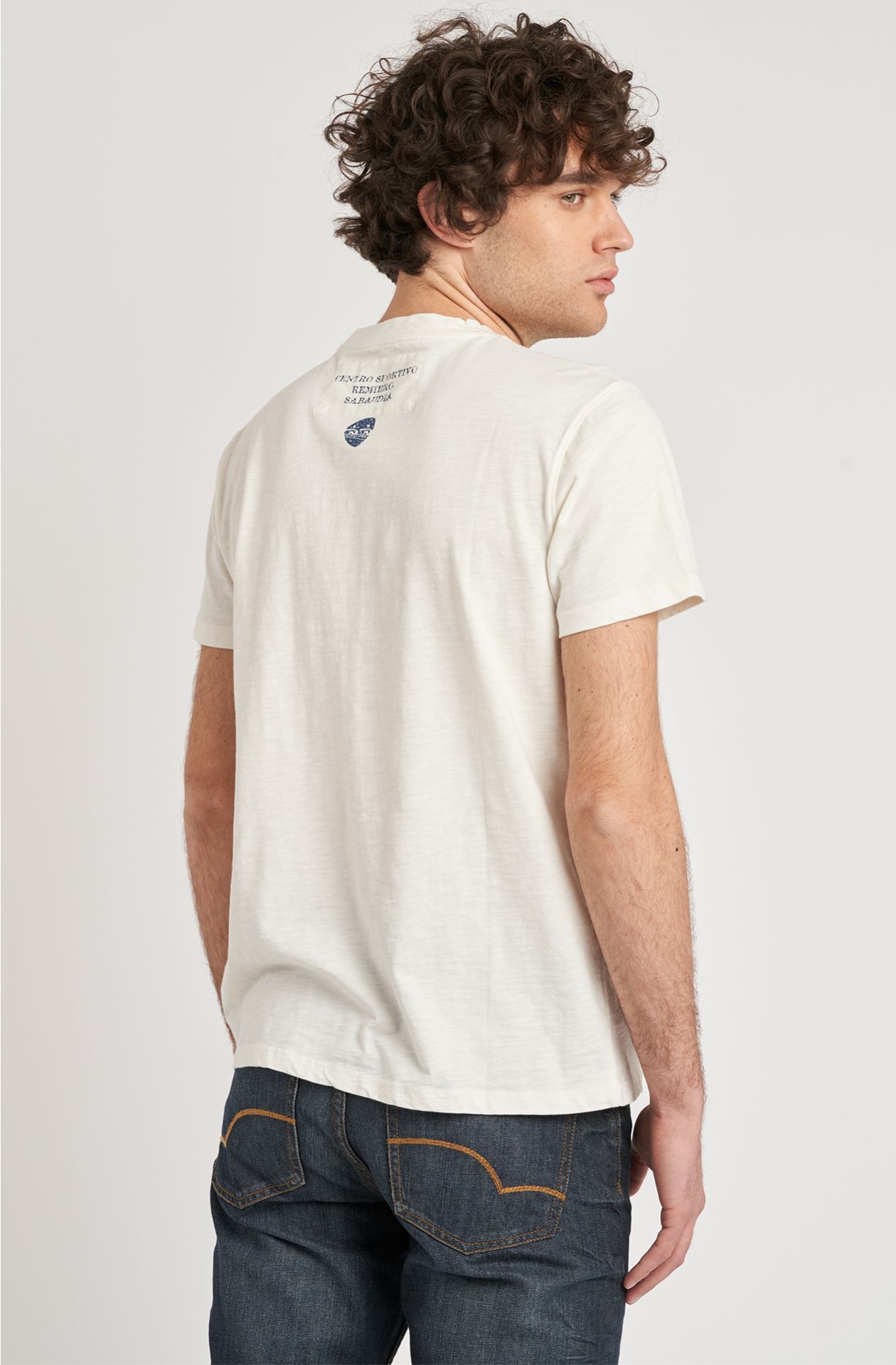 T-shirt da uomo Rowing Team in cotone slub