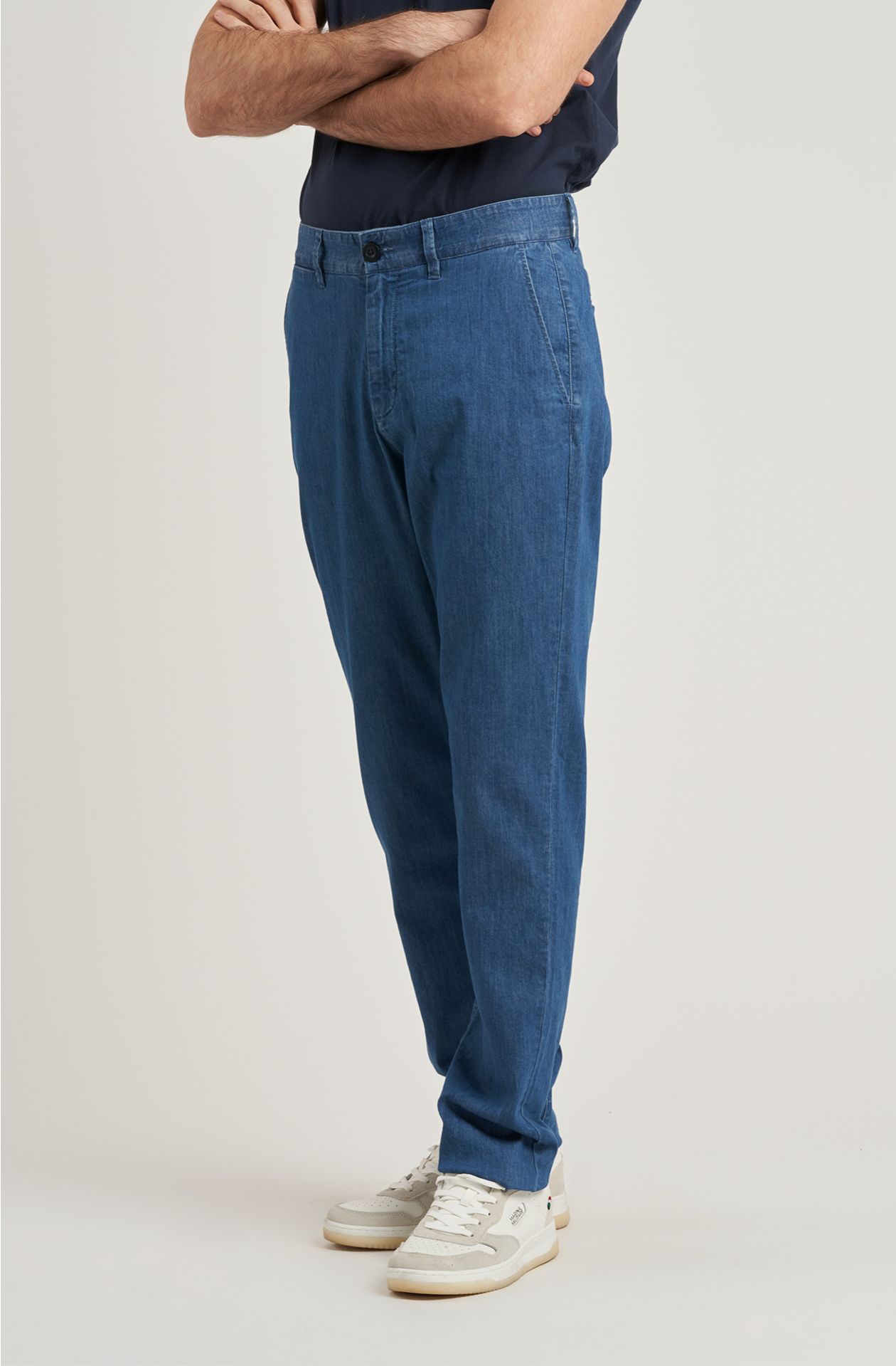 Pantalone da uomo in cotone stone washed