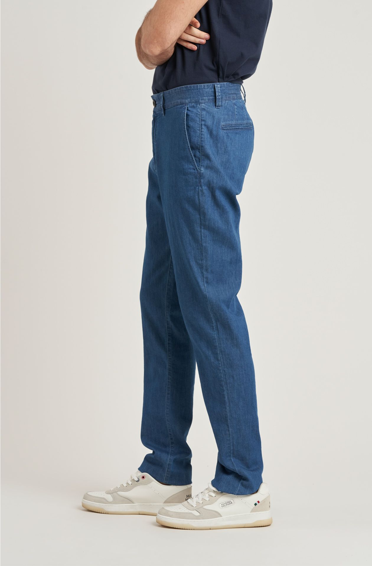 Pantalone da uomo in cotone stone washed